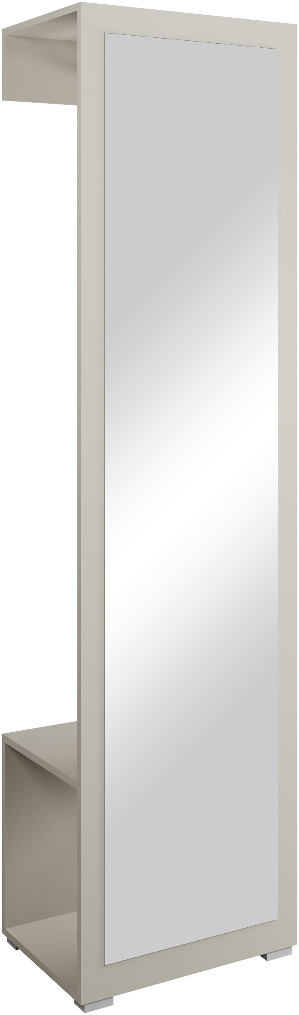 OTTO home Garderobenschrank Paris moderne Garderobenschrank 190cm, mit Kleiderstange und Frontspiegel