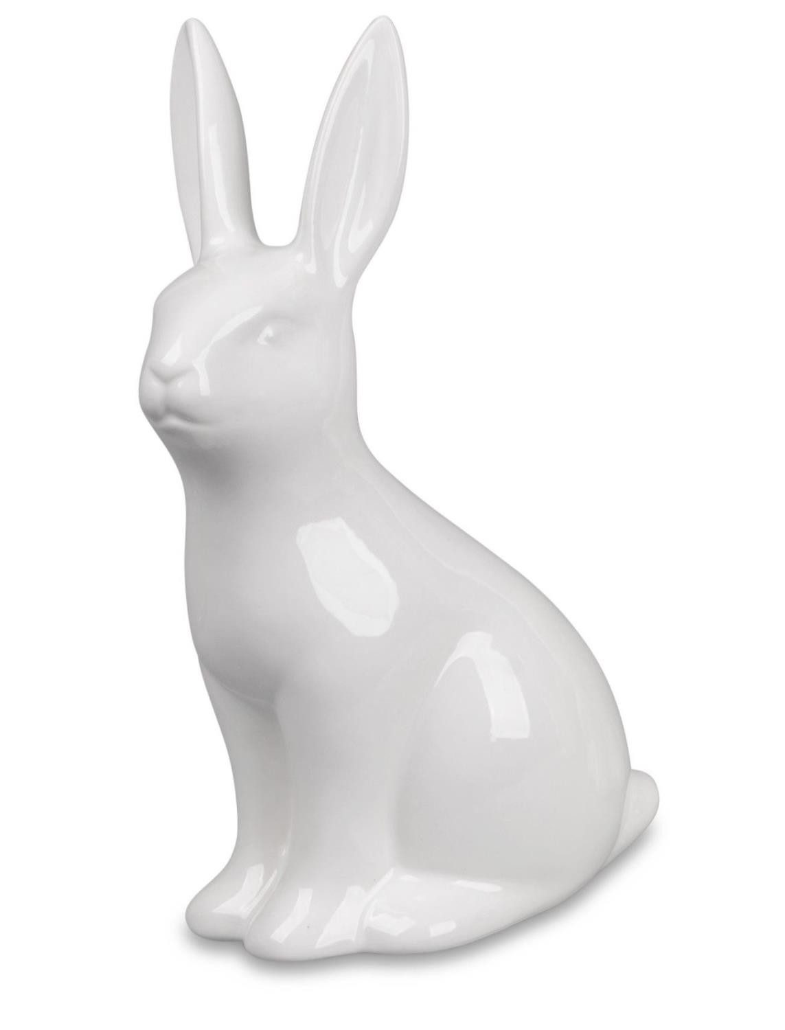 formano Dekofigur Osterzeit, Höhe: 25cm, Farbe: Weiß, Motiv: Hase