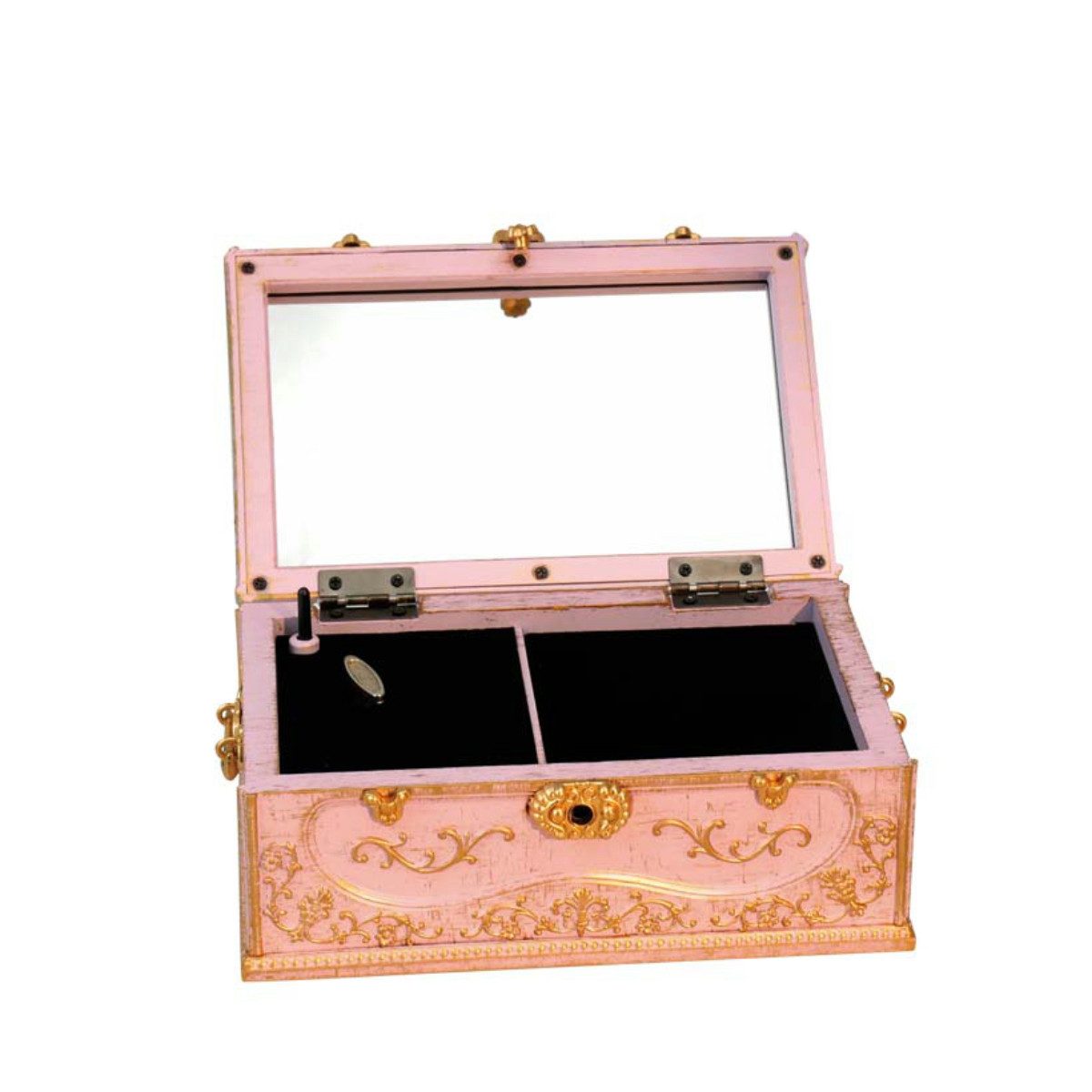 Musicboxworld Spieluhr Schmuckkoffer rosa
