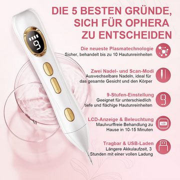 DOPWii Kosmetikbehandlungsgerät Professionelle Mole Entfernung Pen Kit, tragbare USB wiederaufladbare Laser Picosecond Stift mit 9 Modi