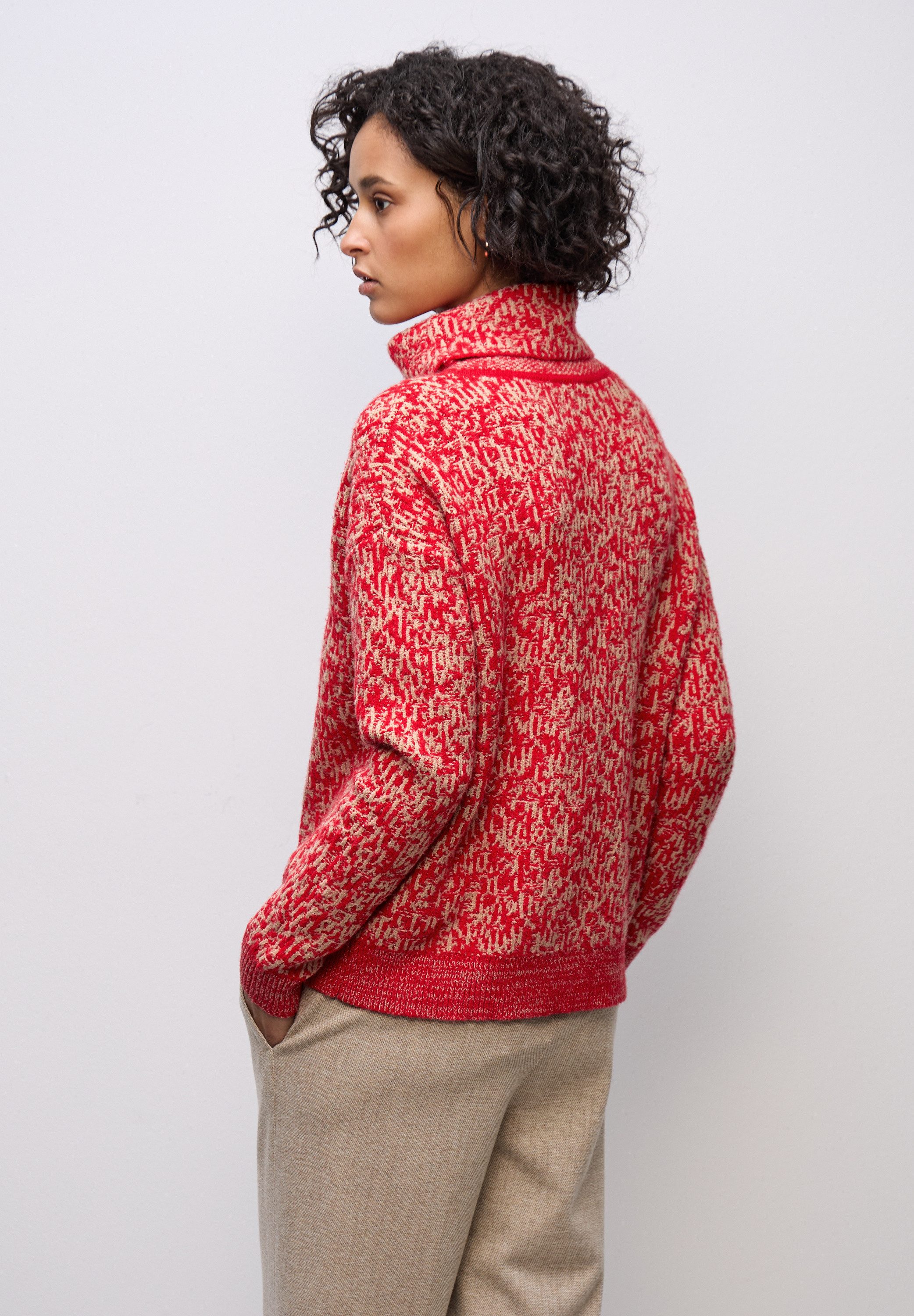 STREET ONE Rollkragenpullover im angenehmen Materialmix günstig online kaufen