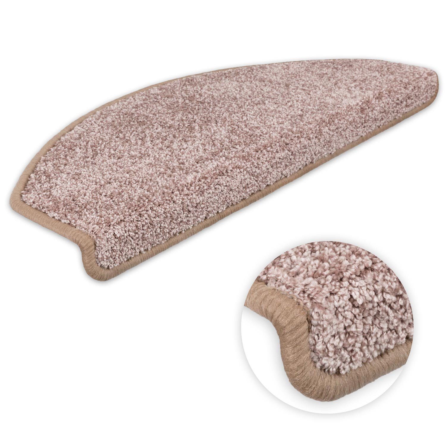 Metzker® Stufenmatte Stufenmatten Ventura Halbrund Alt-Rosa 15 Stück, halbr günstig online kaufen
