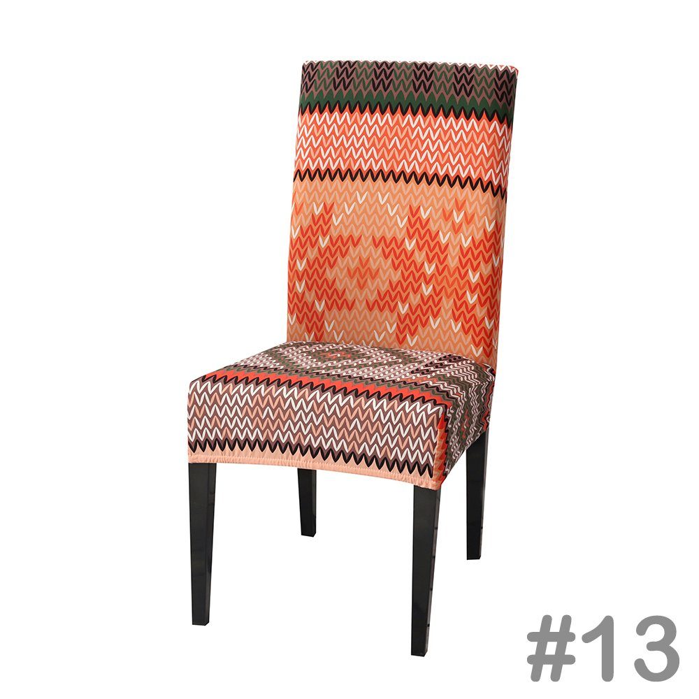 BTTO, für Farbe#13 mit Geometrische Erhältlich Dekor langlebig in 17Farben, in Set Blumenmuster Esszimmer verfügbar Sitzflächenhusse Stuhlhusse Stuhlhusse Party