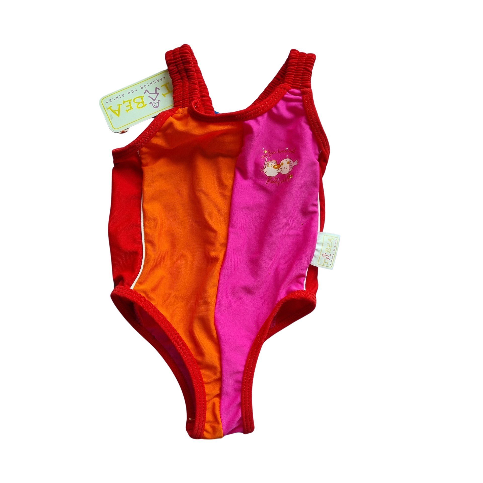 Bellezza Badeanzug Baby div. Größen + Modelle rot-rosa-orange