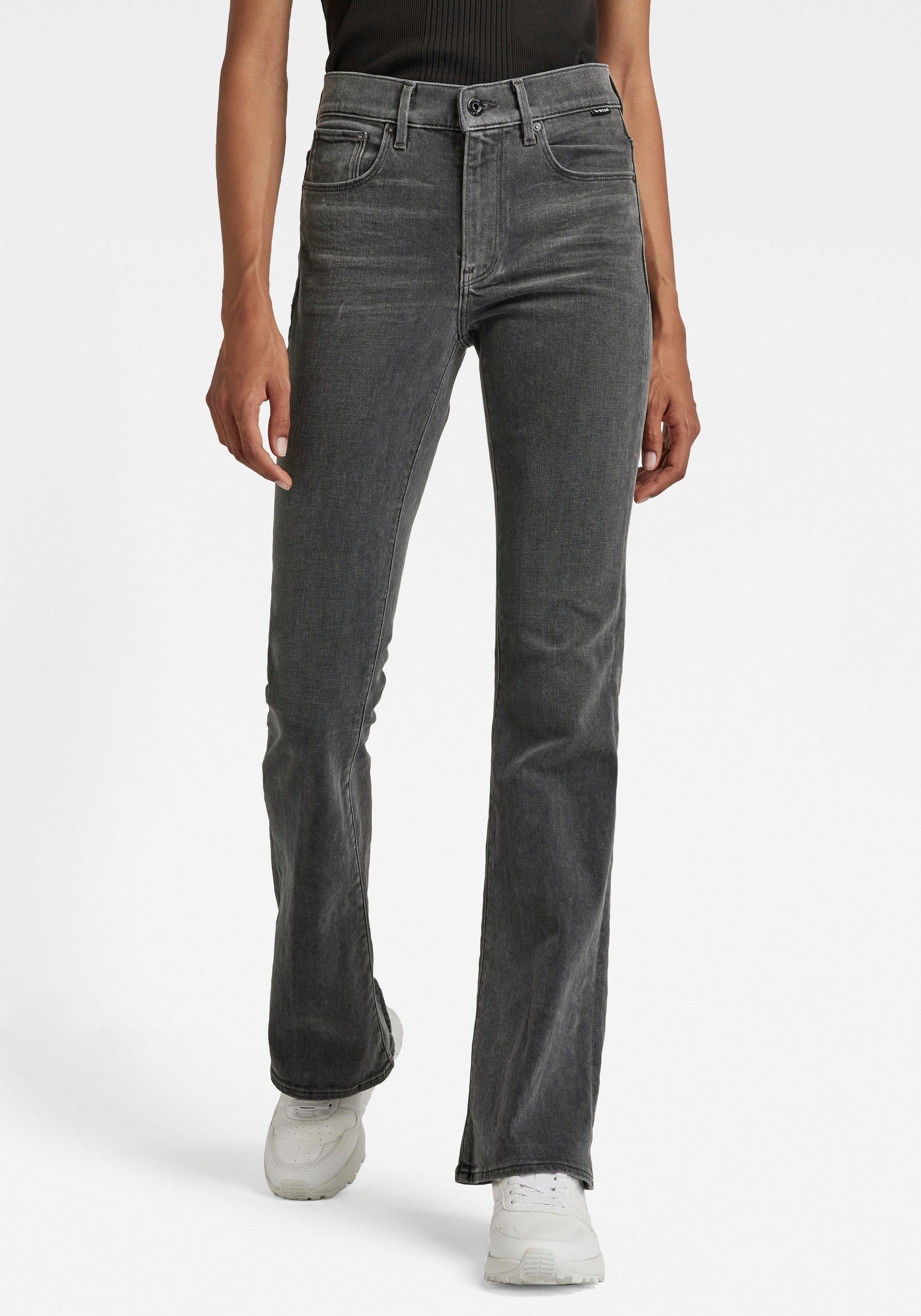 G-Star RAW Bootcut-Jeans »3301 Flare Jeans« perfekter Sitz durch  Elasthan-Anteil online kaufen | OTTO