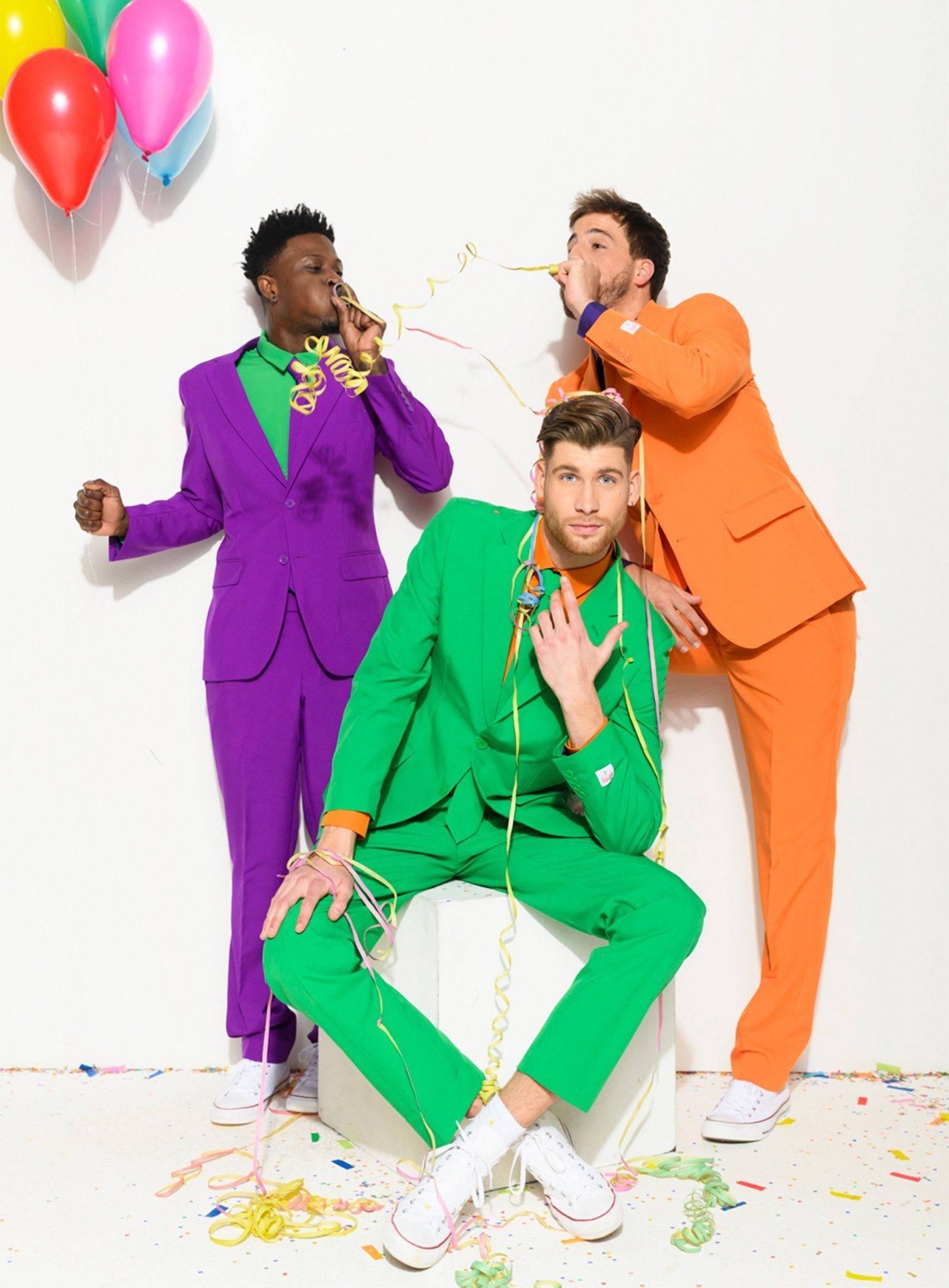 Opposuits Anzug Purple Prince Partyanzug - Kostüm für Karneval Ausgefallene Anzüge für coole Männer