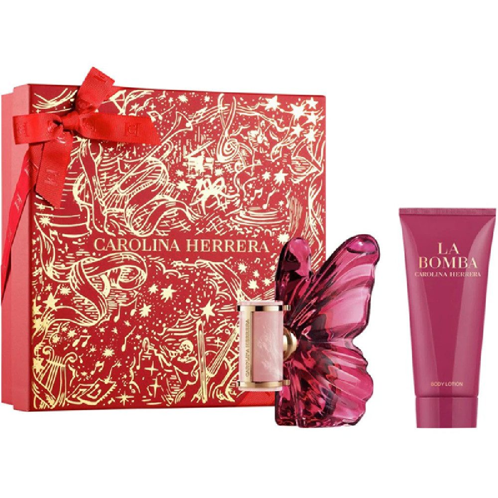 Carolina Herrera Pflege-Geschenkset Carolina Herrera La Bomba Geschenkset – EDP 50 ml + Body Lotion 100 ml, 2-tlg., EDP + Body Lotion im Set – luxuriöser Duft & Уход за кожей