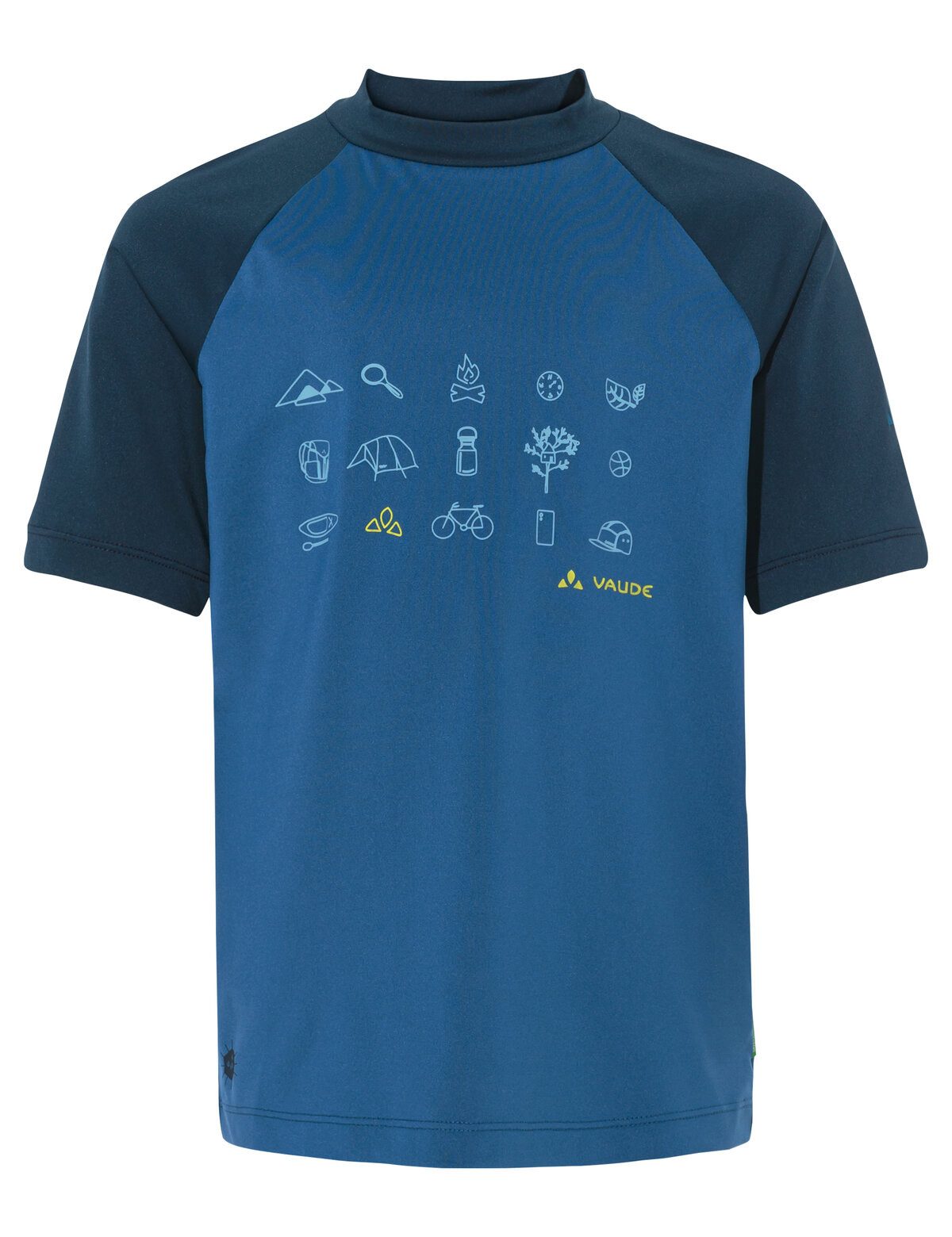 VAUDE Funktionsshirt Solaro für Kinder, elastisches Material, schnelltrocknend, hoher UV-Schutz