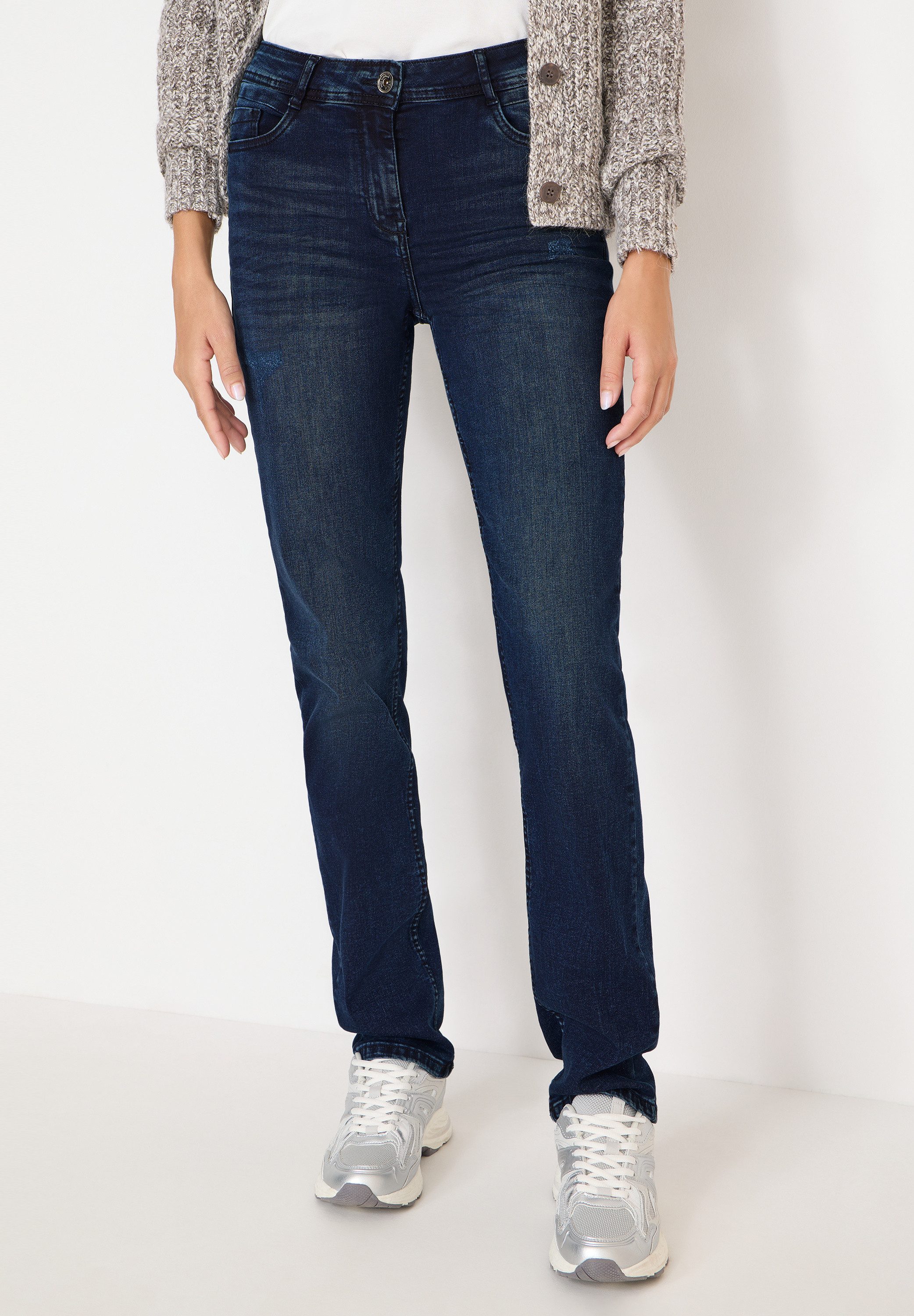 CECIL Slim-fit-Jeans High Waist
