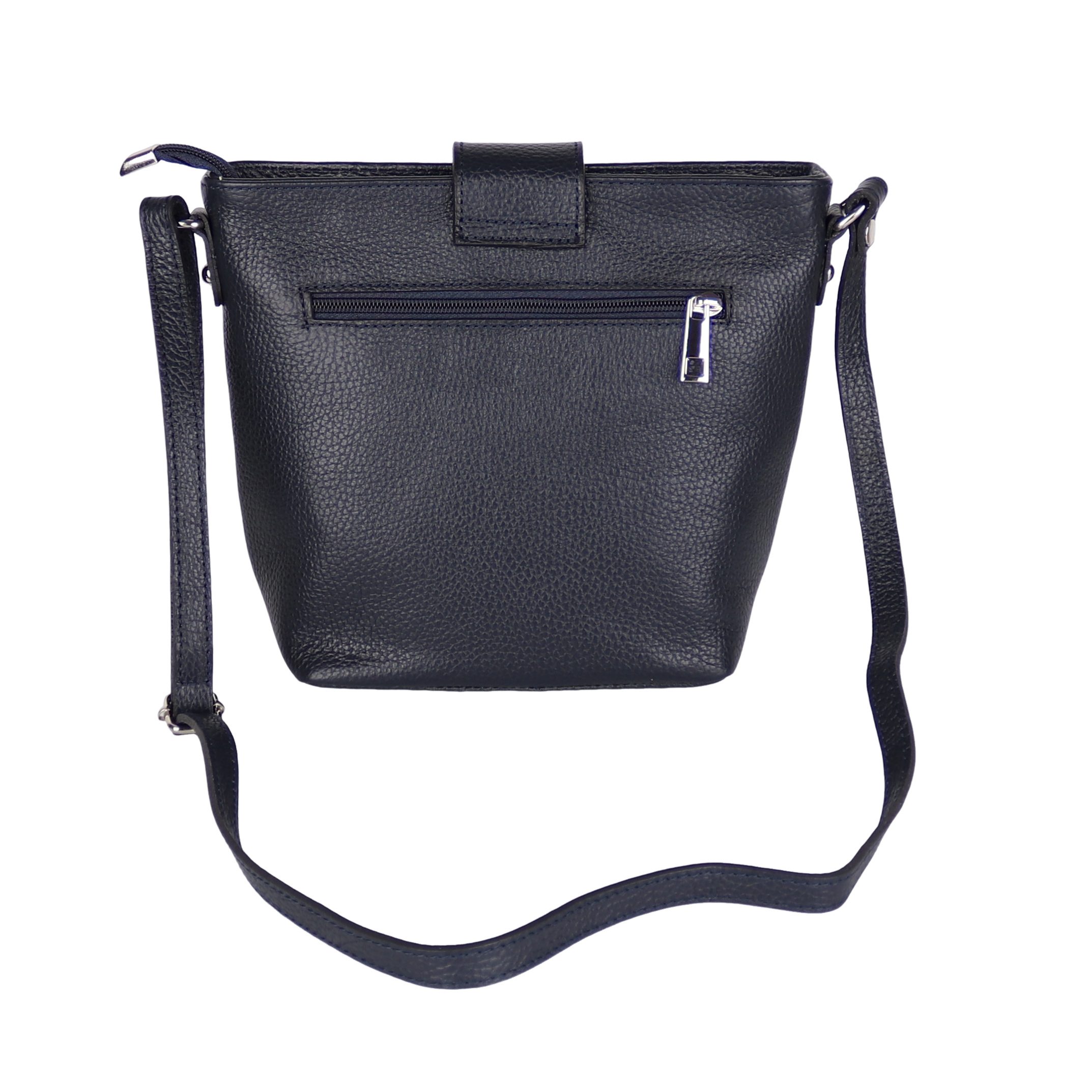 MIRROSI Umhängetasche Damen Crossbody Bag, Echtleder Made In Italy, 25x20x10cm