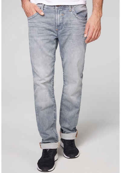 CAMP DAVID Regular-fit-Jeans mit ausgefallenen Ziernähten