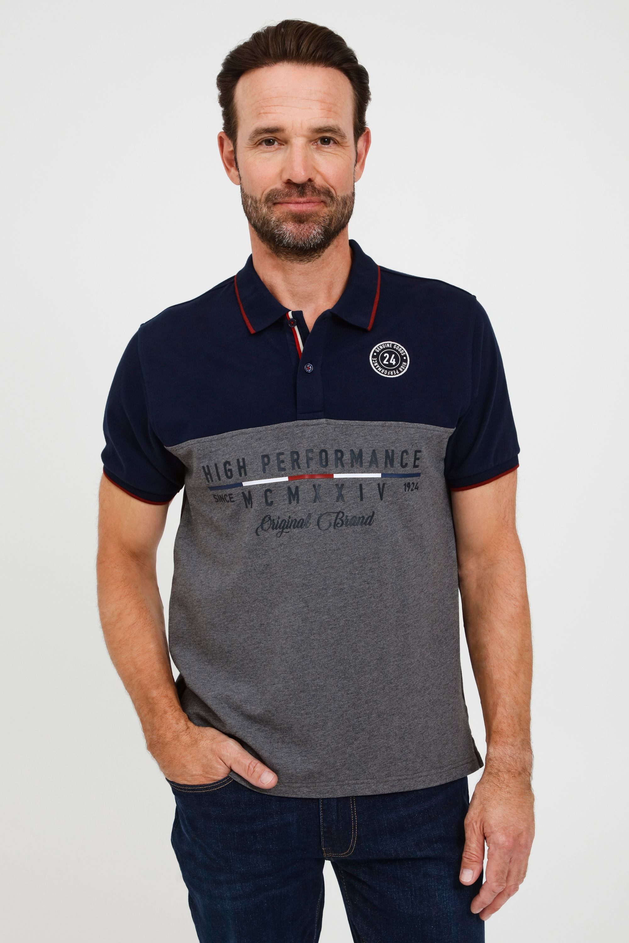 FQ1924 Poloshirt FQReynir Klassisches Poloshirt mit modernem Print