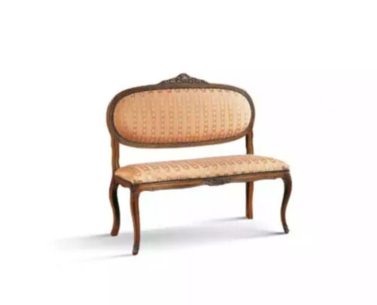 Sitzbank Designer Sitz Polster Bank Polster Sitz Hocker Bank Holz Stil Braun