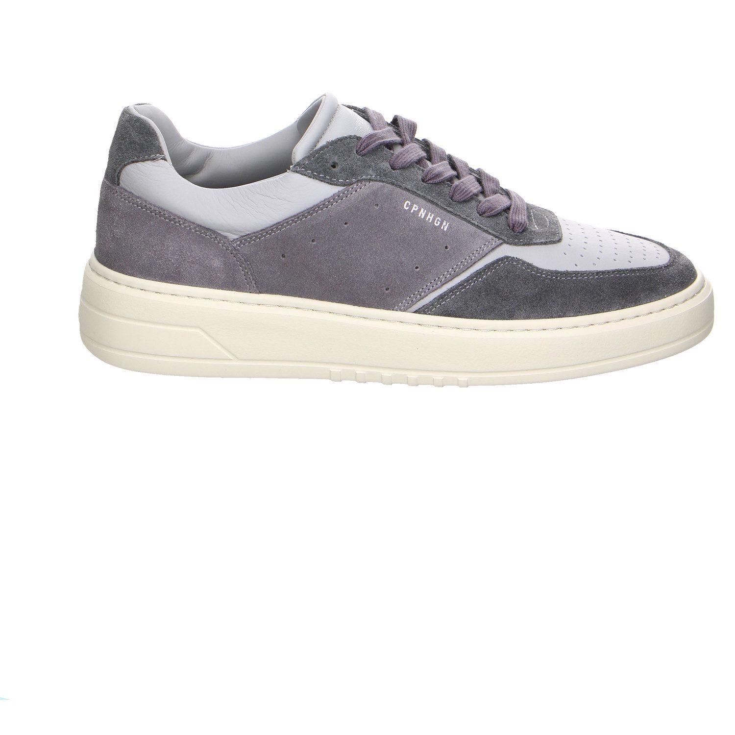 Copenhagen Studios Copenhagen Velour Schnürschuhe grau Schnürschuh