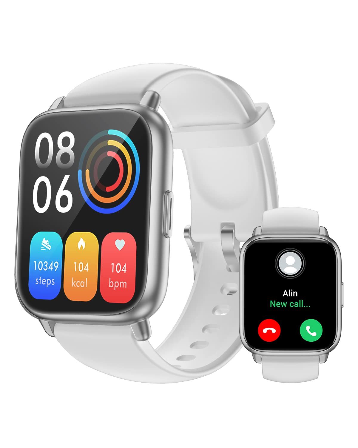 Bluetooth Smartwatch HD-Touch Screen Fitness Tracker Telefonfunktion Smartwatch
