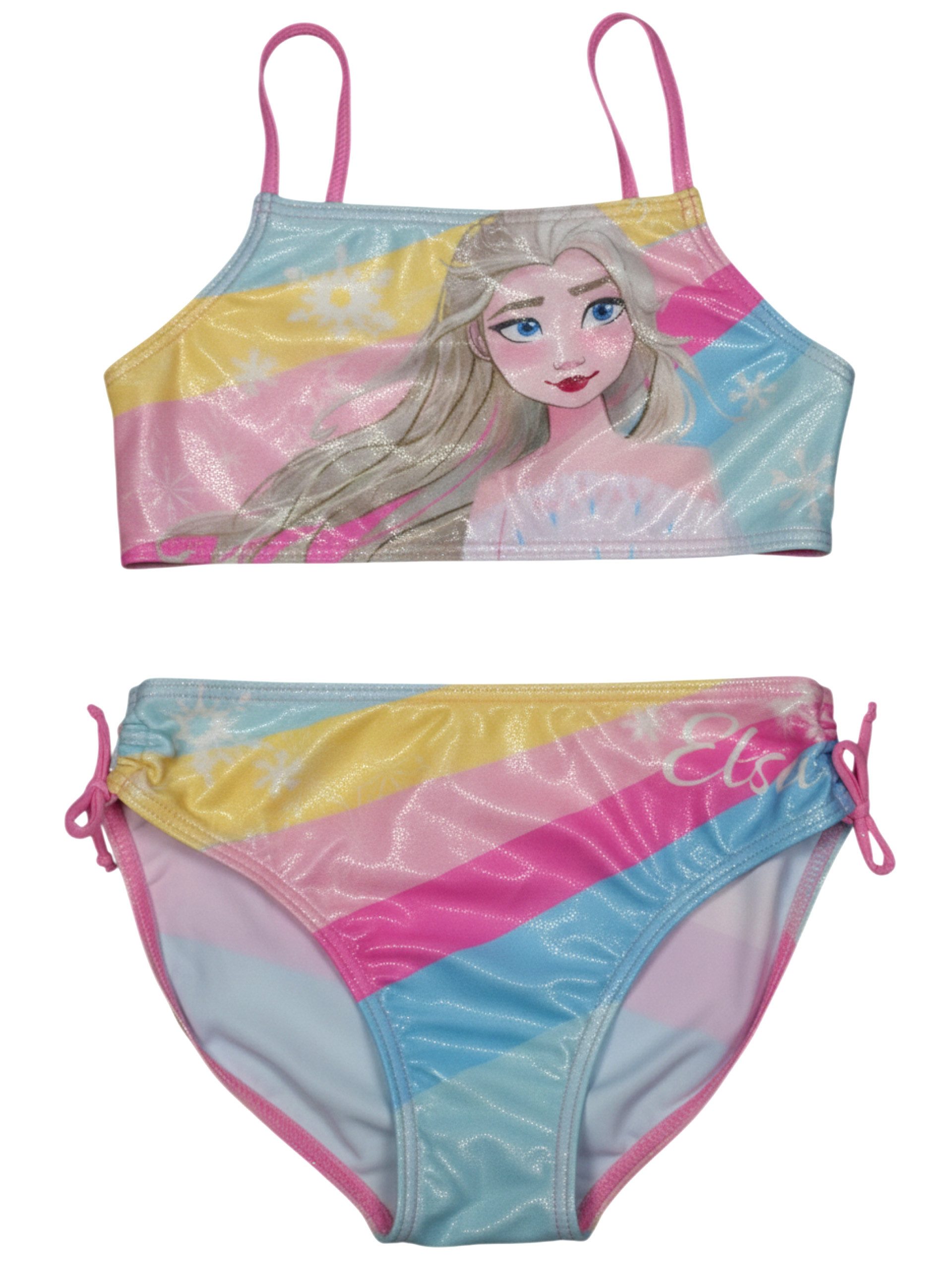 United Labels® Bustier-Bikini Disney Die Eiskönigin Bikini Elsa Frozen Zweiteiler Schwimmanzug