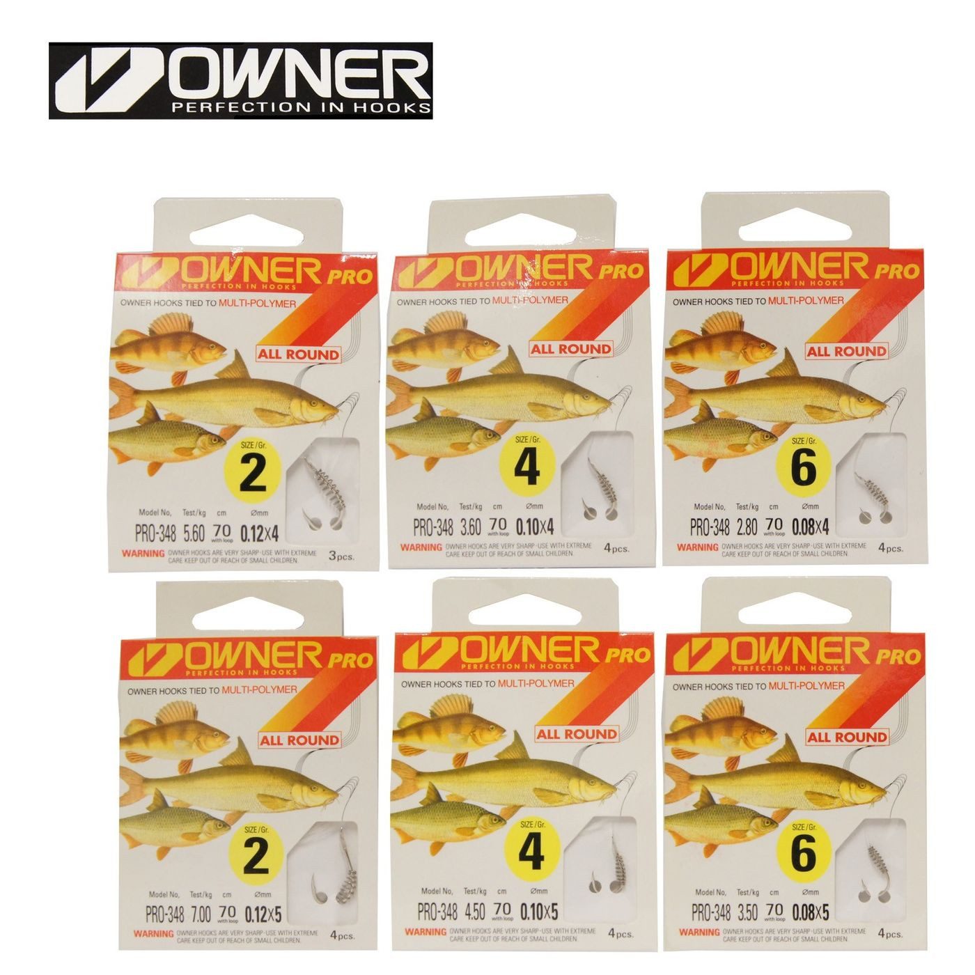 Owner Hooks Forellenhaken Owner Allroundhaken mit Teigspirale gebunden 70cm