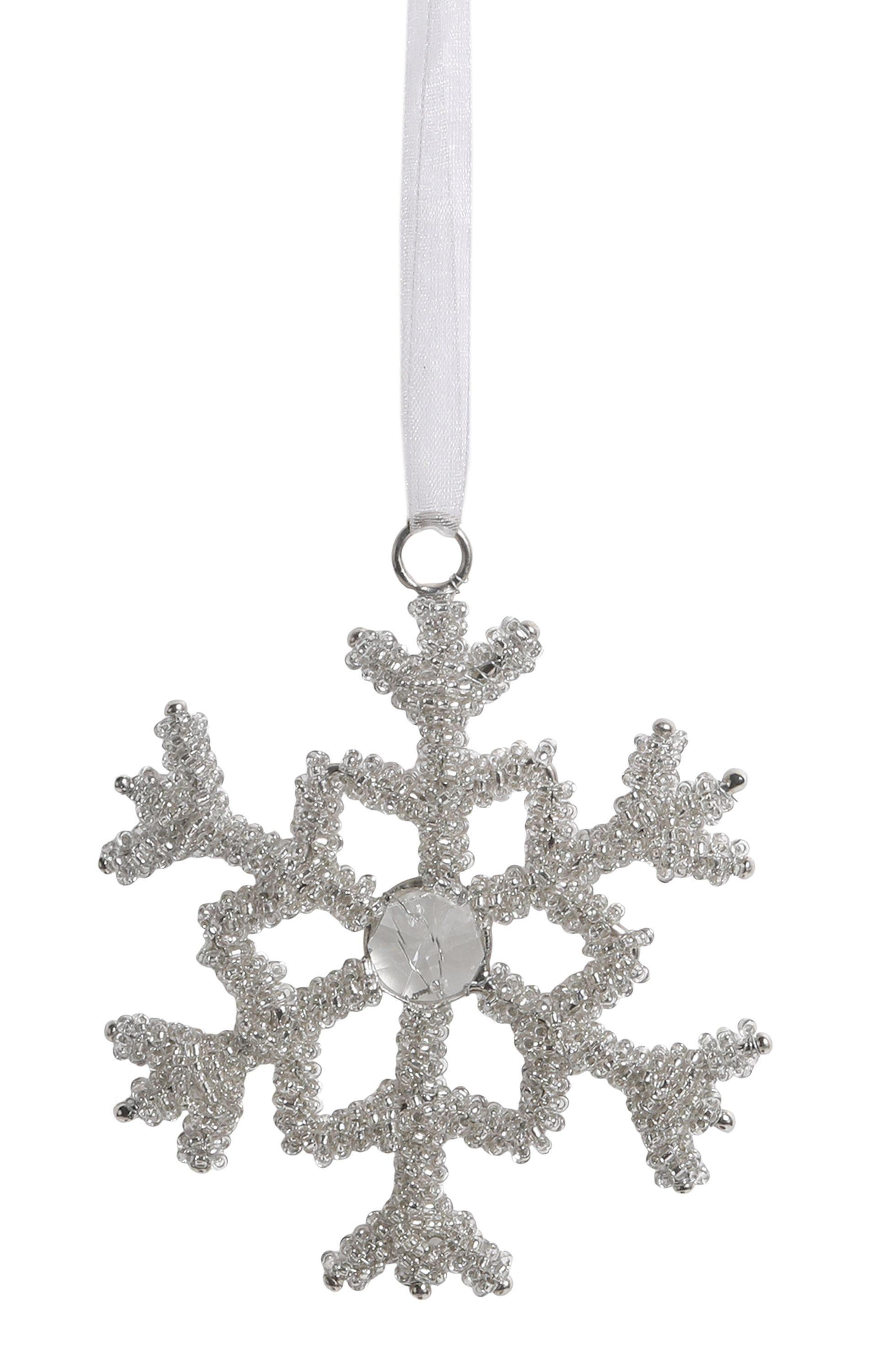 Chic Antique Christbaumschmuck Chic Antique - Stern Weihnachtsstern Hängend mit Strasssteinen D 9cm