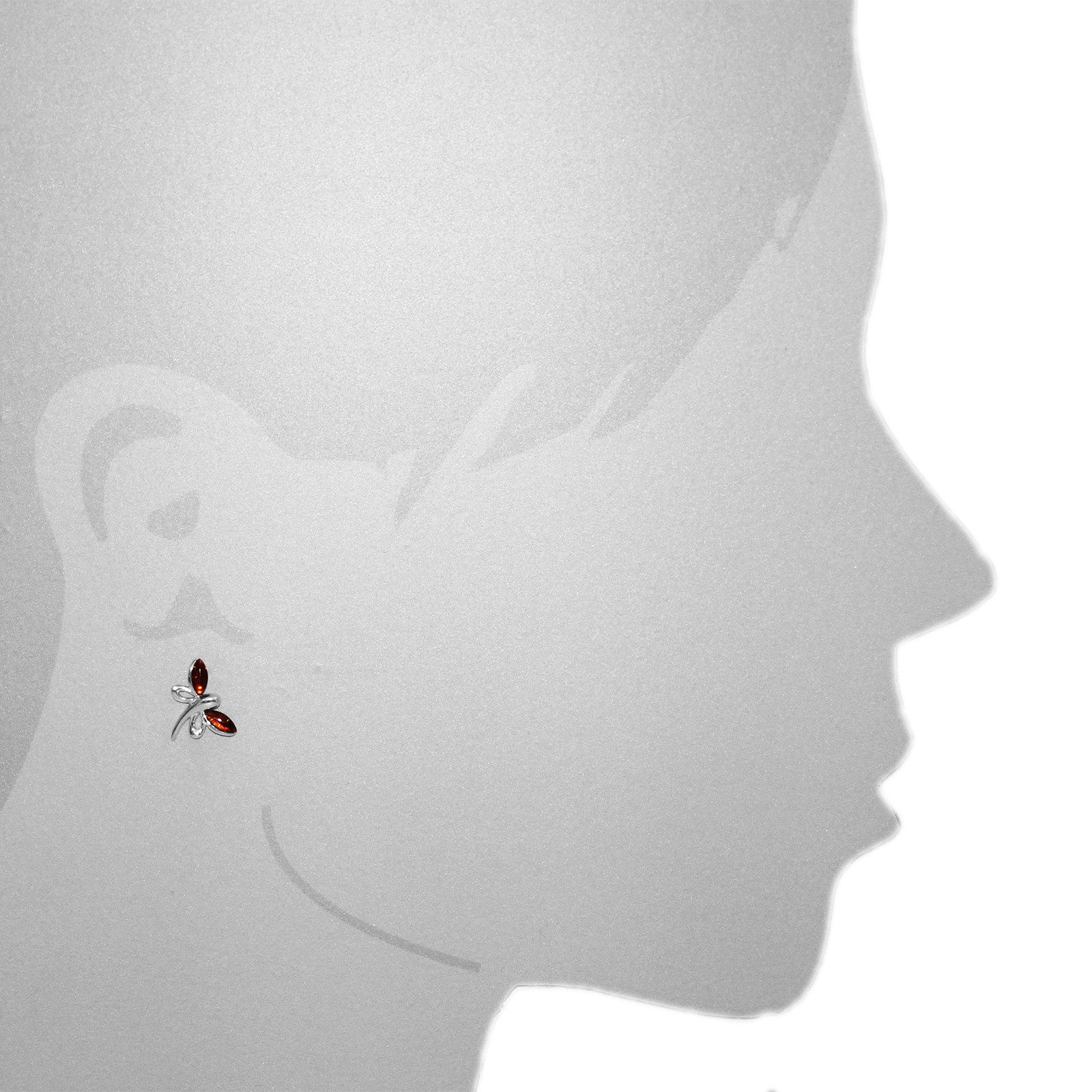 OSTSEE-SCHMUCK Paar Ohrstecker Ostsee-Schmuck Ohrstecker Schmetterling Ohrs günstig online kaufen