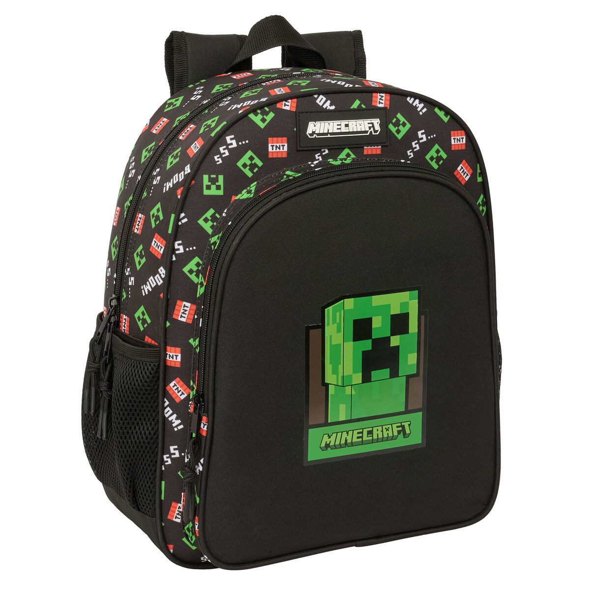 Minecraft Rucksack 32 x 38 x 12 cm Kinder Rucksack Minecraft Schwarz 32x38x12 cm