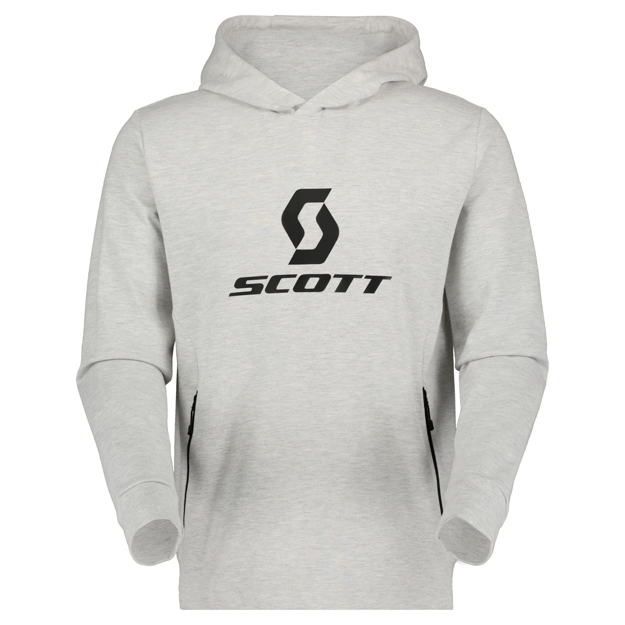 Scott Fleecepullover Scott M Defined Mid Pullover Hoody Herren Sweater Light Grey