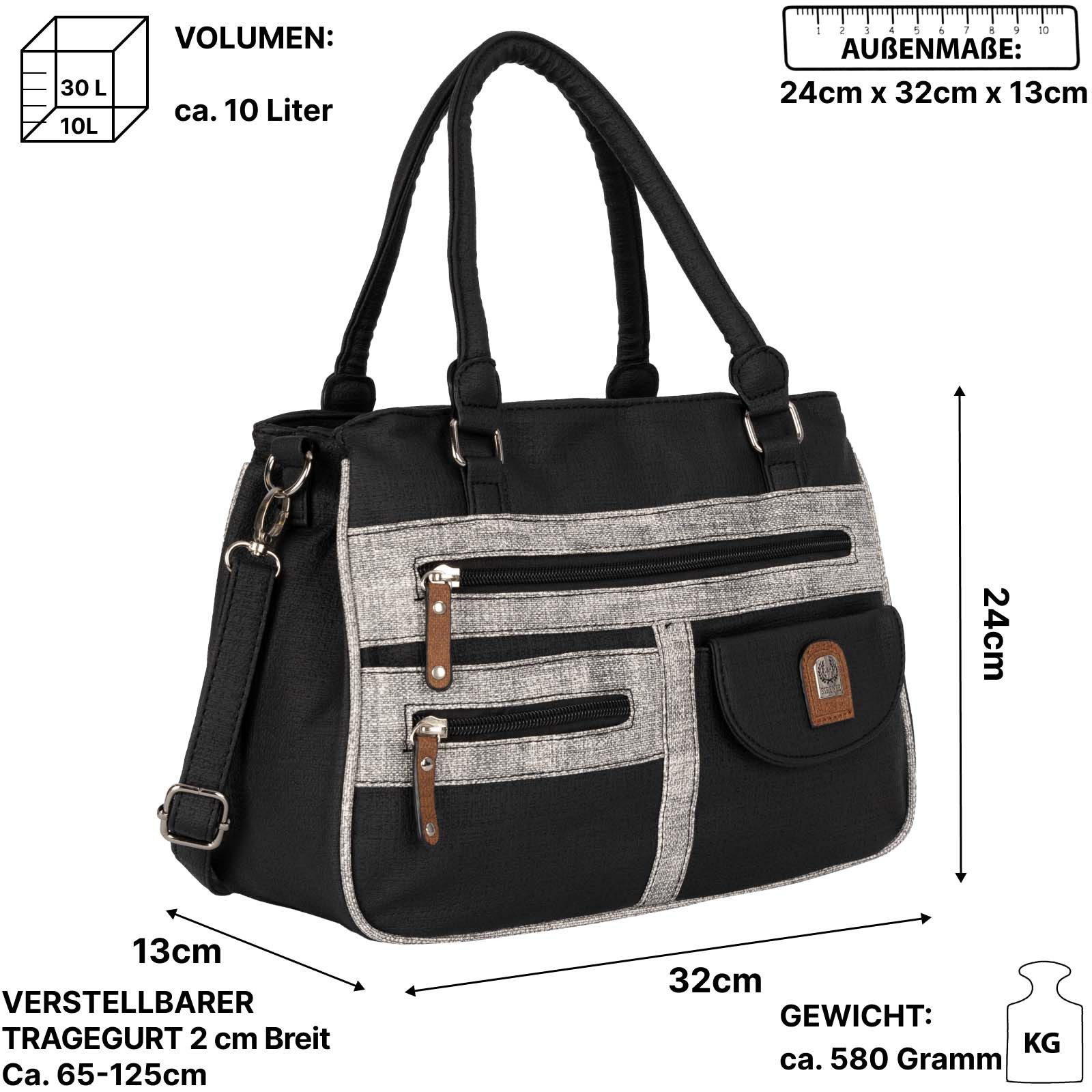 EAAKIE Umhängetasche Damen Tasche Schultertasche Umhängetasche Leder Optik Handtasche, als Schultertasche, Umhängetasche tragbar – Bild 2 von 5
