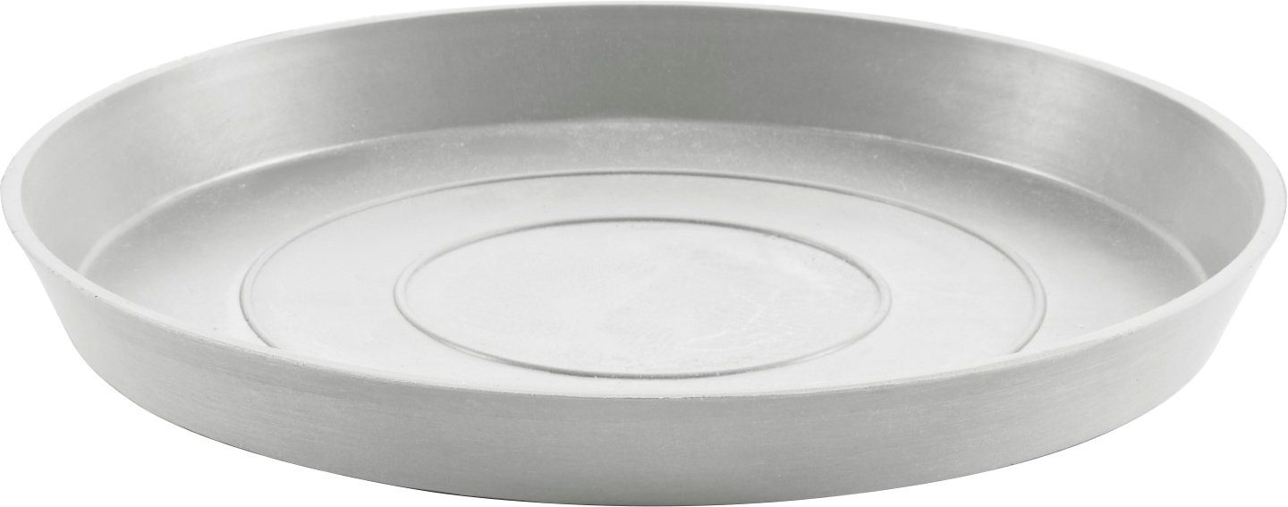 ECOPOTS Blumentopfuntersetzer ROUND SAUCER White Grey, BxTxH: 28,7x28,7x3 cm