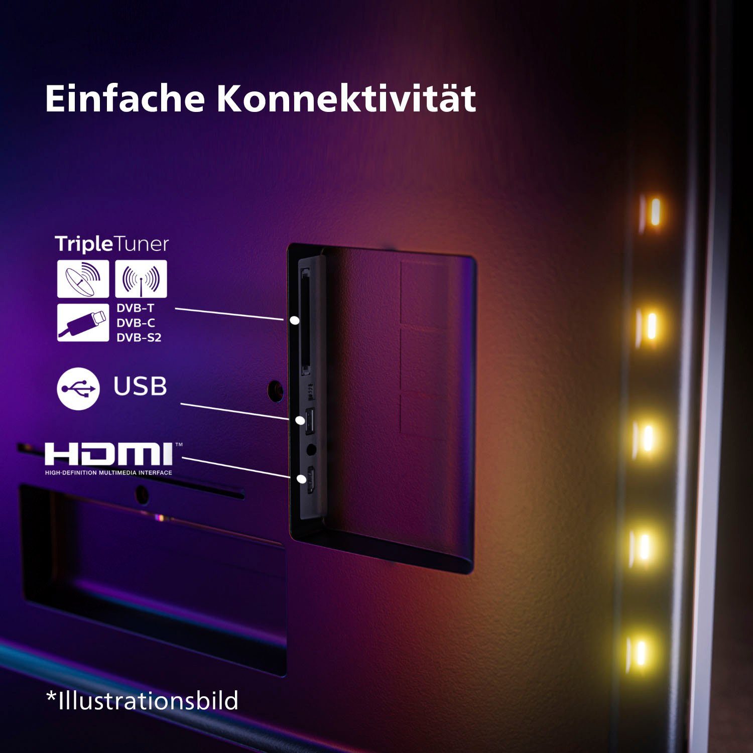 Smart-TV) HD, TV, Google cm/85 Philips 4K Zoll, LED-Fernseher (215 TV, Android 85PUS8808/12 Ultra
