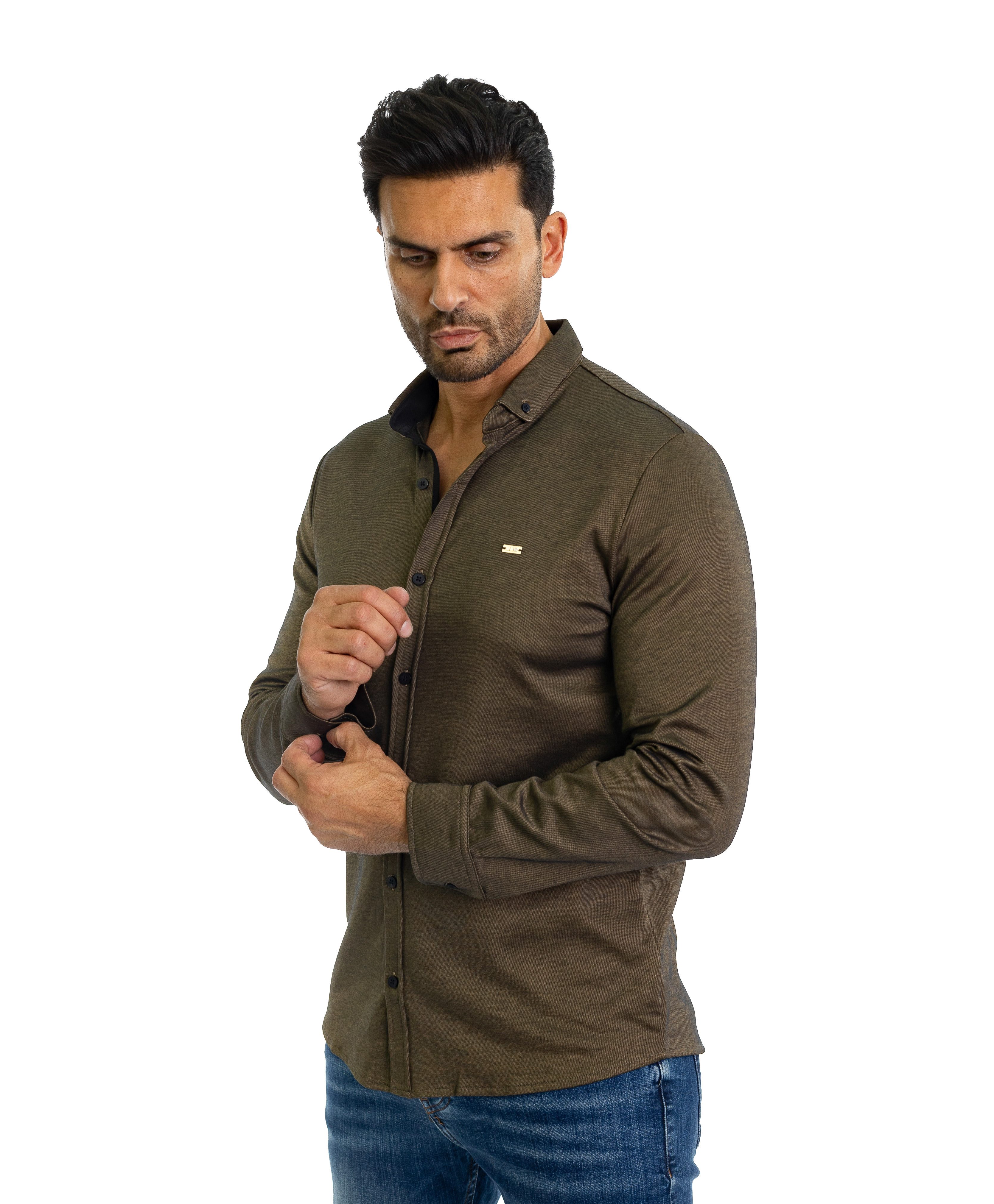 Denim Distriqt Langarmhemd Feines Herren Jersey günstig online kaufen