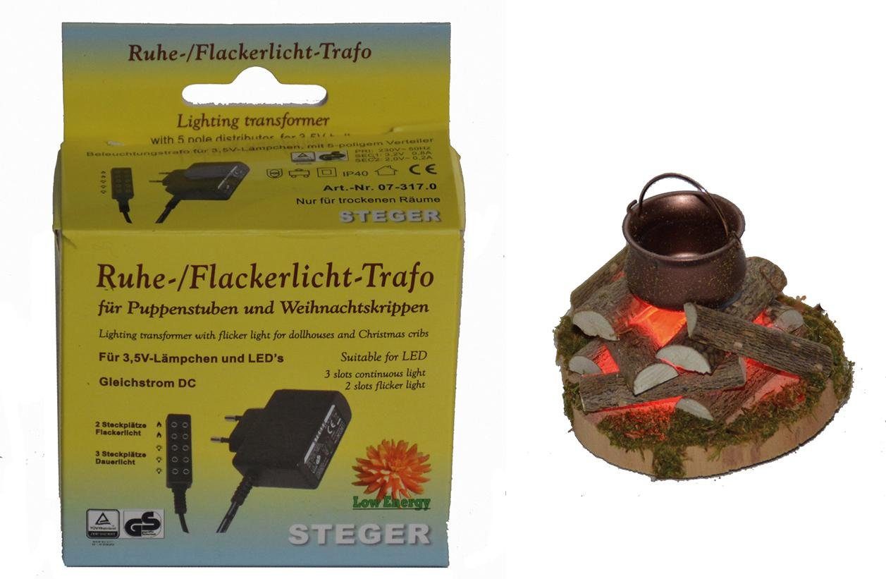 Alfred Kolbe Krippen-Zubehör Lagerfeuer mit Beleuchtung und Trafo 230V, Wei günstig online kaufen