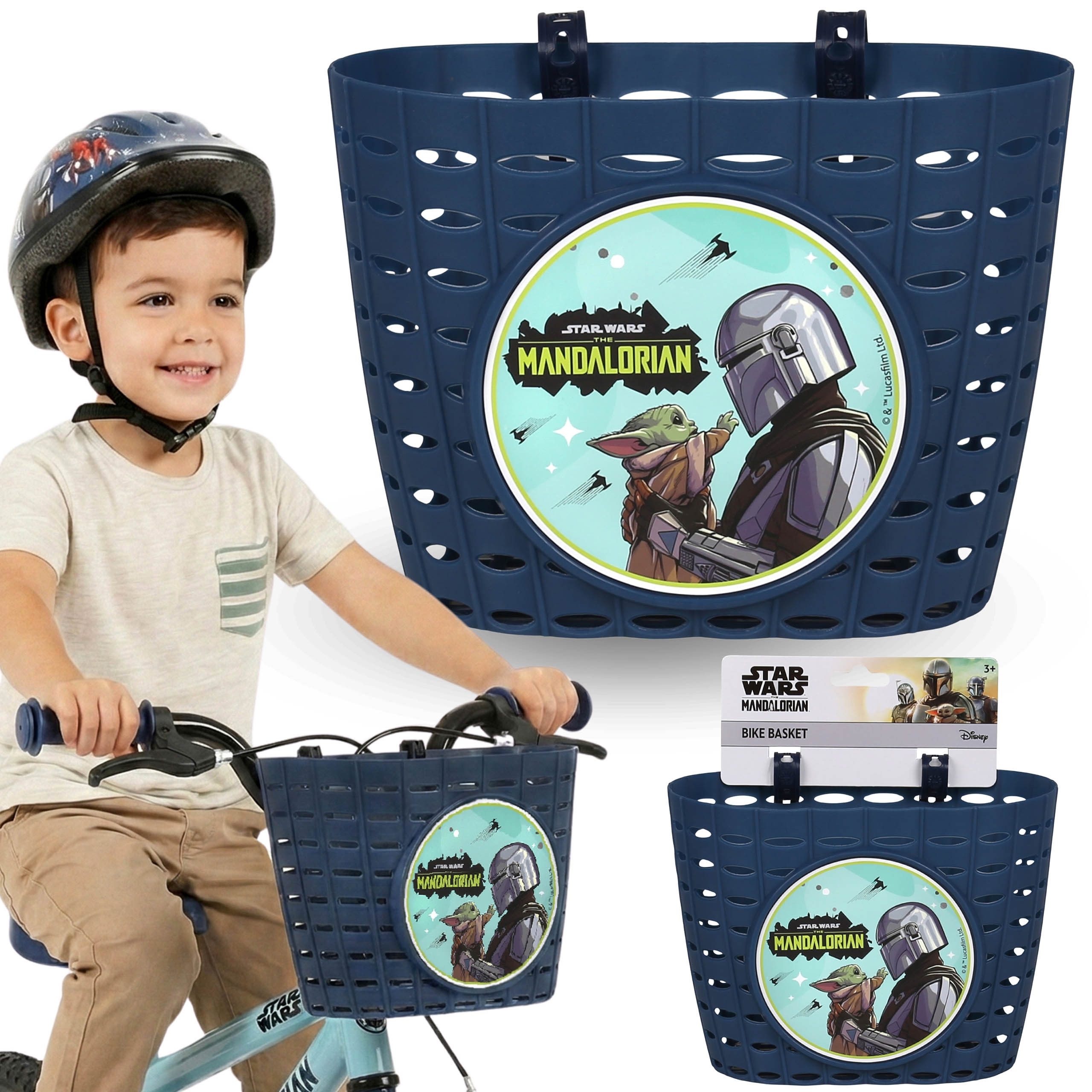 Star Wars Fahrradkorb STAR WARS Mandalorian Lenkerkorb 20x15x16 cm für Fahrrad