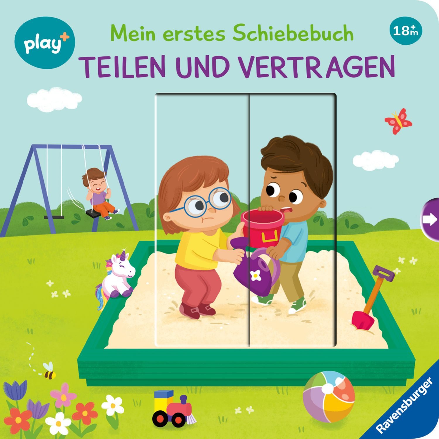 Play+ Mein erstes Schiebebuch Teilen und vertragen - ab 18 Monate / Maria Höck