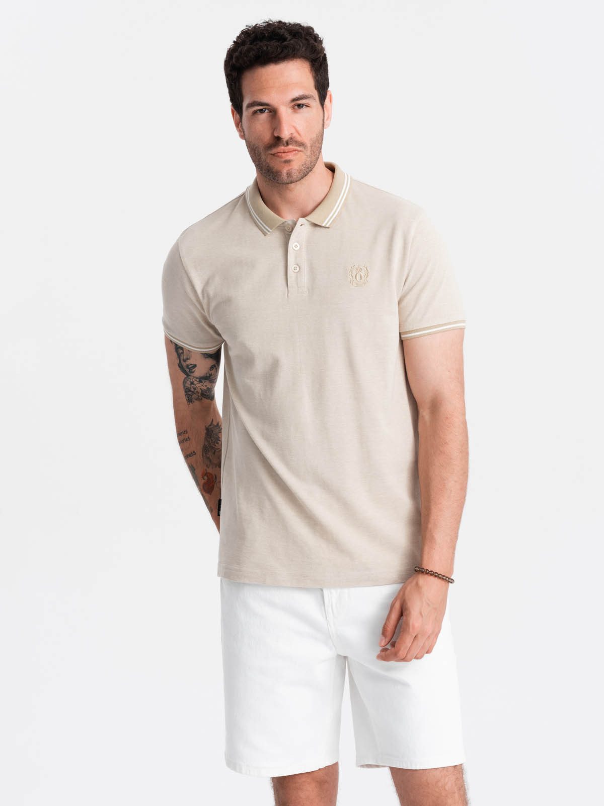 OMBRE Poloshirt Poloshirt in Melange mit günstig online kaufen