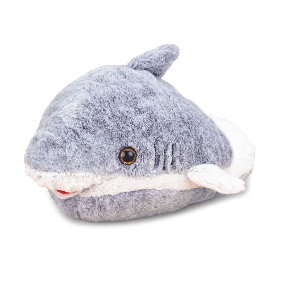 soma Kuscheltier Fußwärmer Kuschel Hausschuhe fußsack kuscheltier warmies Hai (Set, 1-St., Geschenk-Set), Kuschelwarmies Wärmekissen 35x26cm Geschenke für Mädchen und Jungen