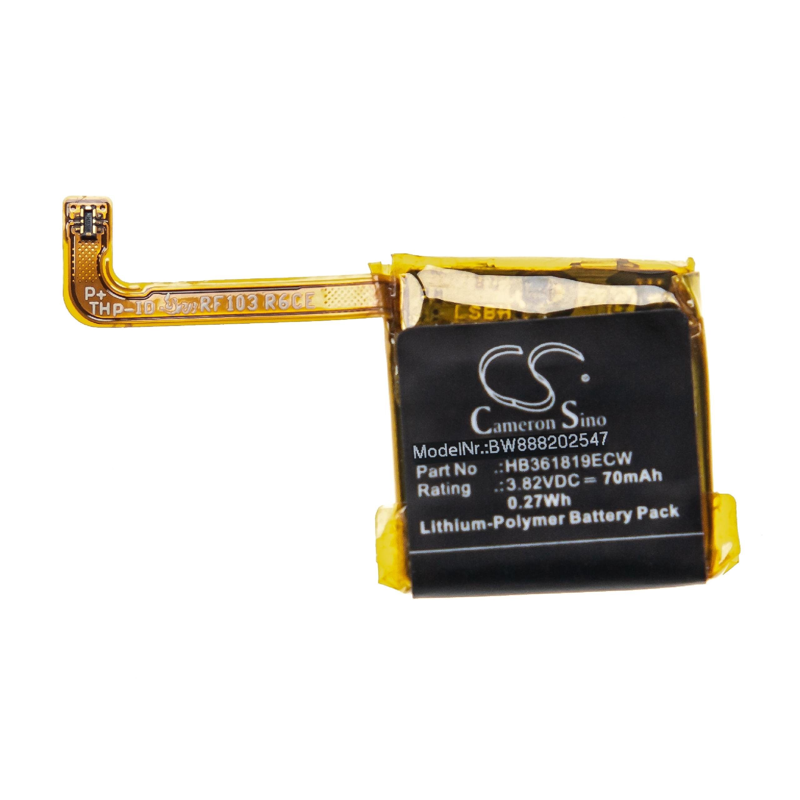 Akku 70 mAh kompatibel Li-Polymer MES-B19 mit V) (3,82 Huawei vhbw