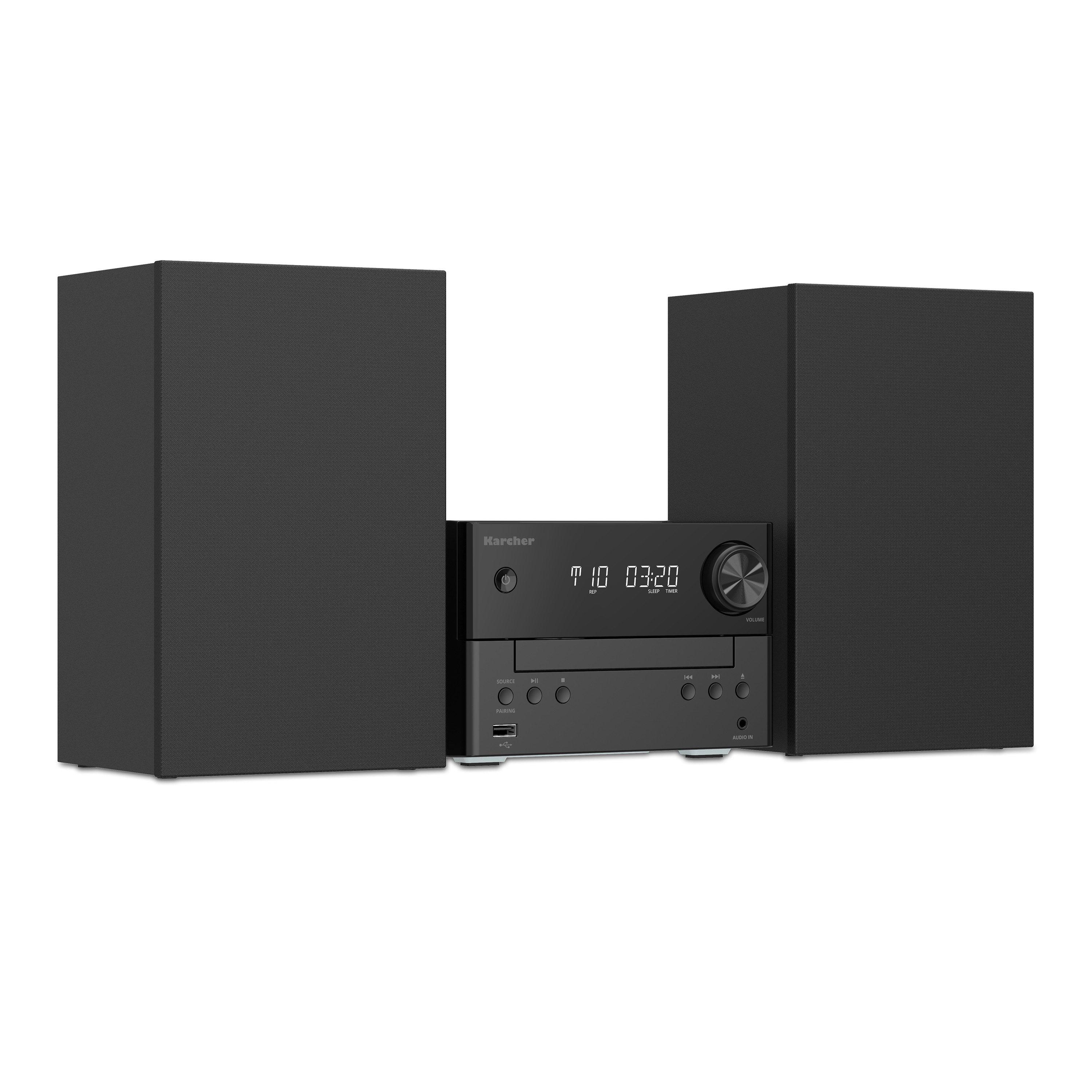 Karcher MC 6475D Stereoanlage (DAB+, FM, 2 W, CD Player, DAB+ / UKW Radio, Bluetooth, USB)