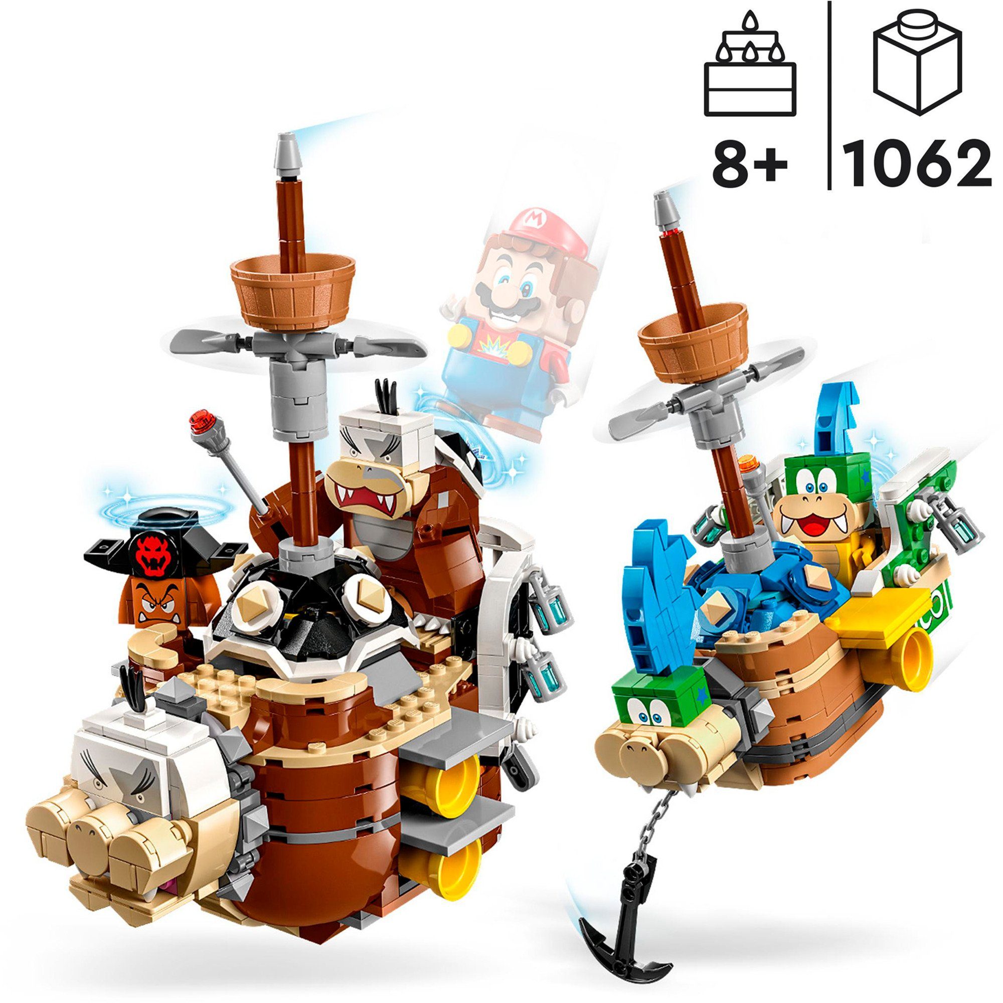 Super LEGO und LEGO® Luftgaleeren - Larry Konstruktionsspielsteine Mortons Mario