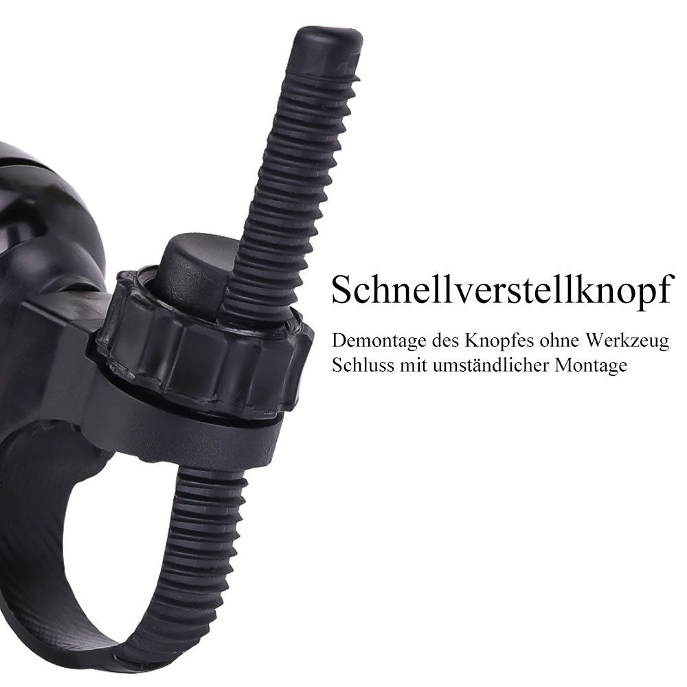 AFKSMILE Fahrradklingel Fahrradklingel, Mini Kupfermaterial Klingel Fahrrad, mit Halterung – Bild 4 von 5