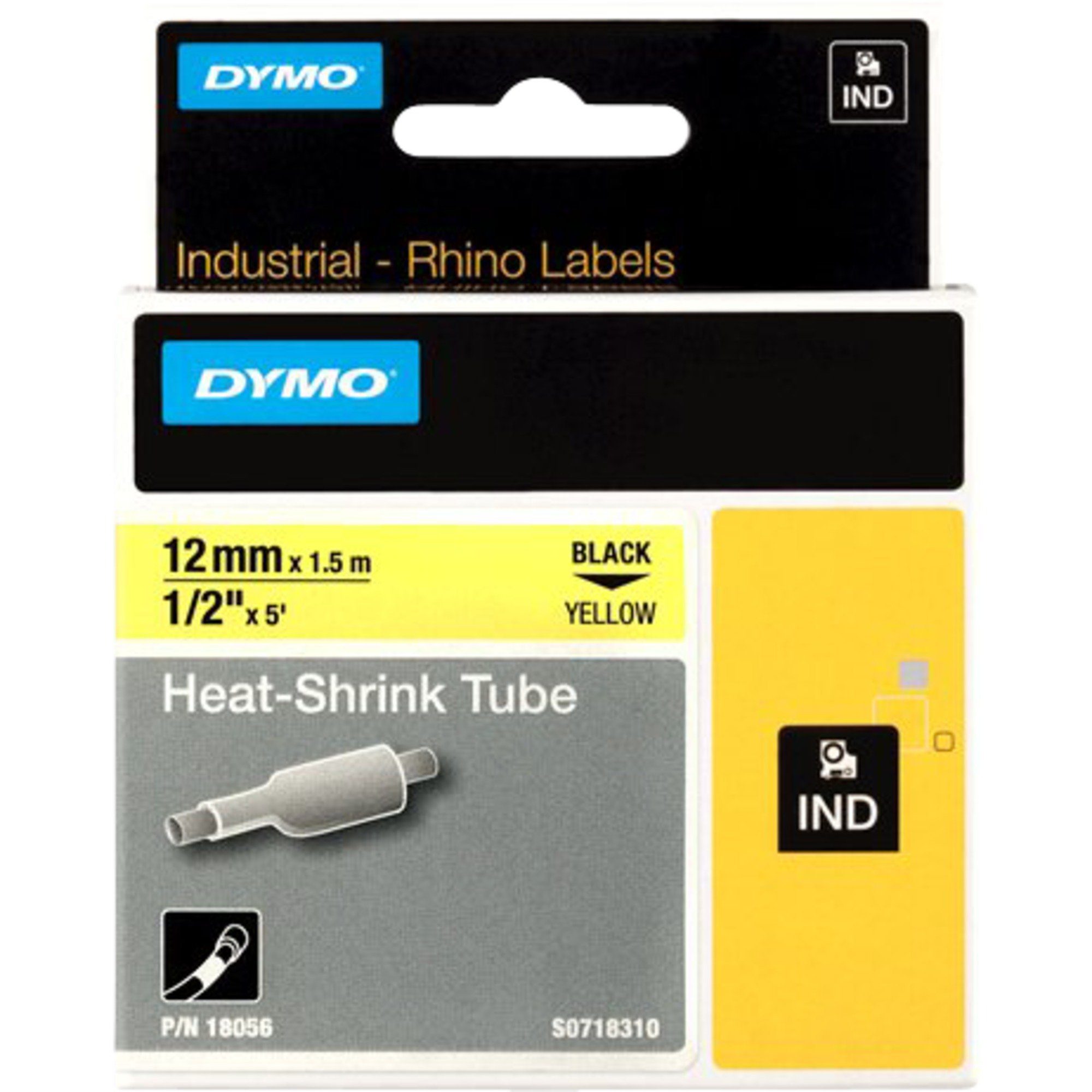 DYMO Beschriftungsband Dymo Rhino IND ORIGINAL Heißschrumpfschlauch 12mm