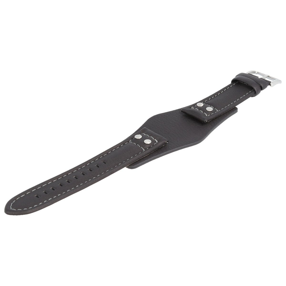 Fossil Uhrenarmband 22mm Leder Schwarz CH-2586 LB-CH2586