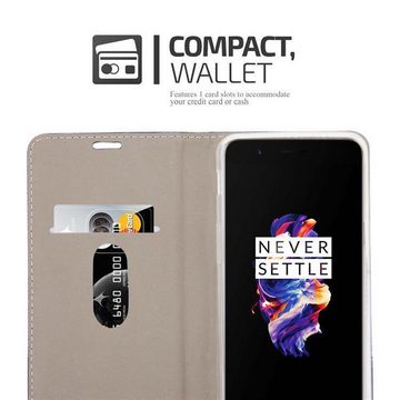 Cadorabo Handyhülle OnePlus 5 OnePlus 5, Klappbare Handy Schutzhülle - Hülle - mit Standfunktion und Kartenfach