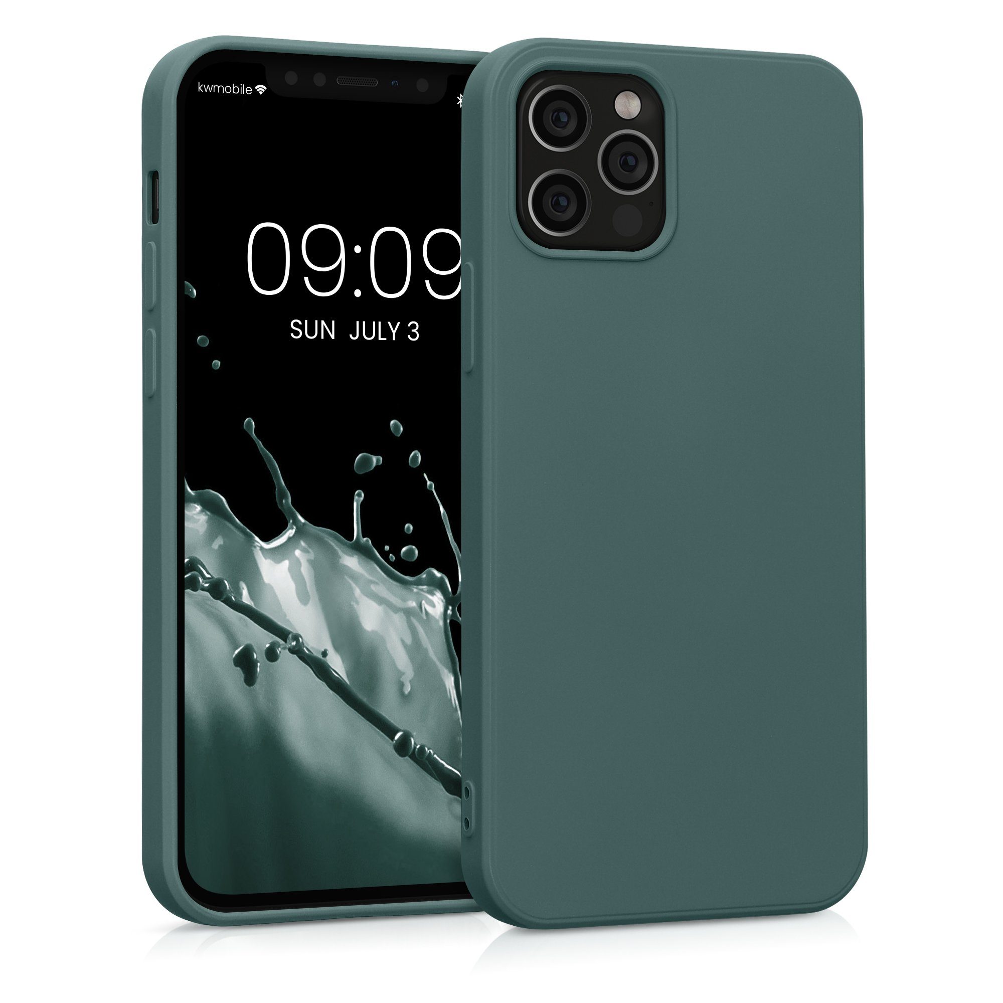 kwmobile Handyhülle Slim Case für Apple iPhone 12 / 12 Pro, Hülle Silikon Handy - Handyhülle gummiert
