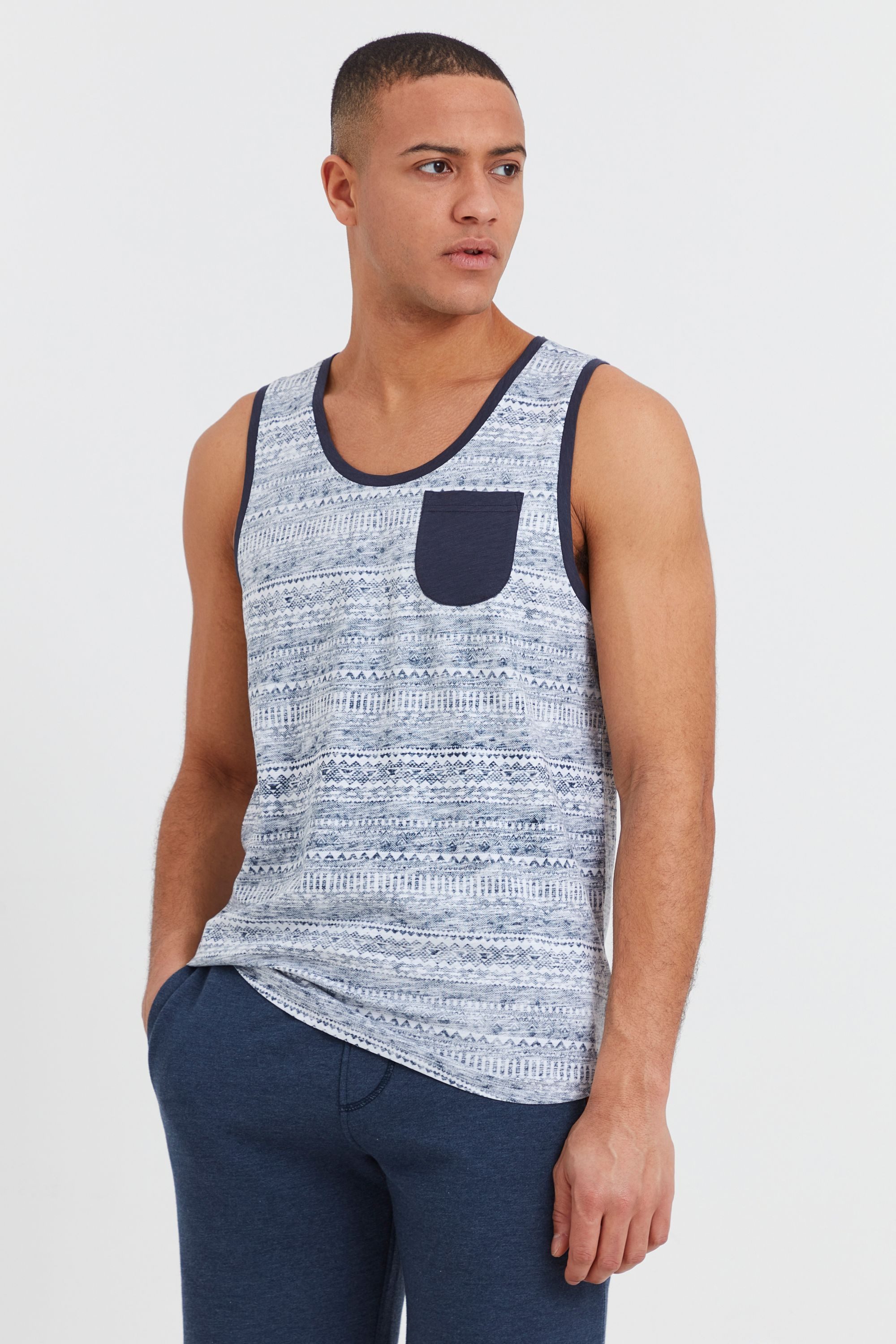 !Solid Tanktop SDImbre Ärmelloses Shirt mit Inka Print