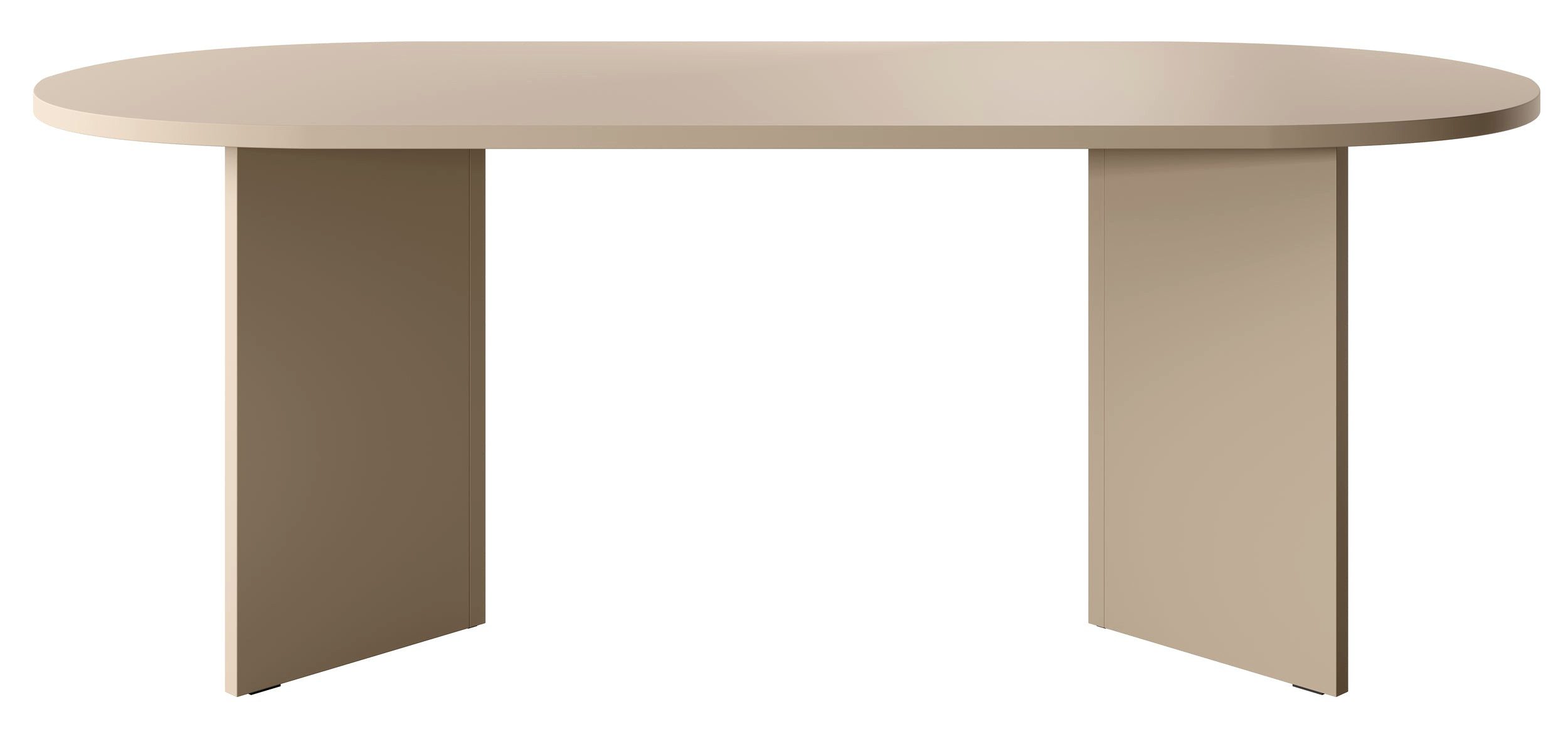 Selsey Esstisch OVO, oval, V-förmige Beine, feste Tischplatte, 204x90x75 cm