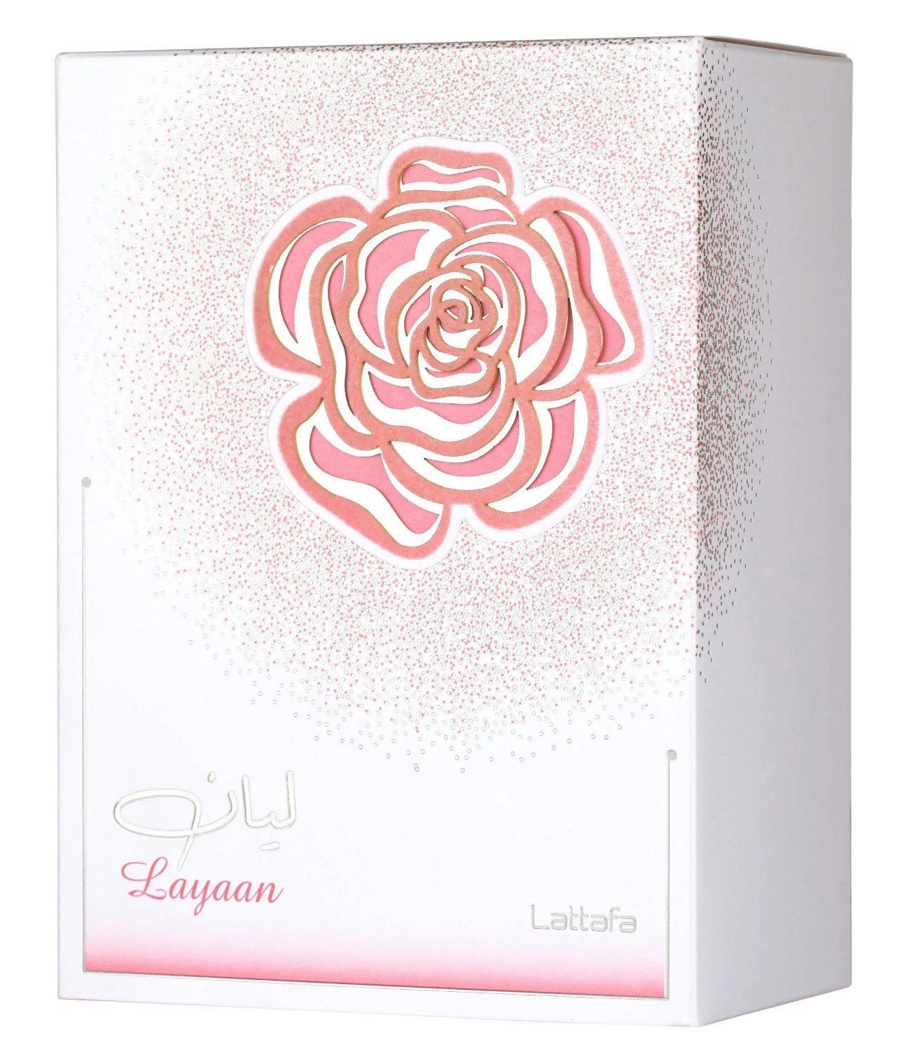 Lattafa Eau de Parfum Layaan Arabische Damenduft, New Launch, 100 ml, Made in U.A.E, Floraler-fruchtiger Duftcharakter