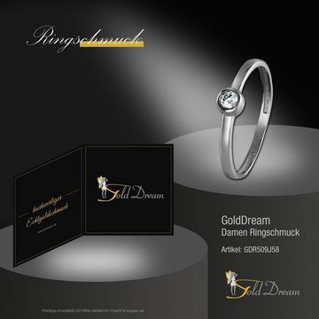 GoldDream Goldring GDR509JX GoldDream Weißgold Damenring Stein 8Kt (Fingerring), Damen Ring Stein aus 333 Weißgold - 8 Karat, Farbe: silber, weiß