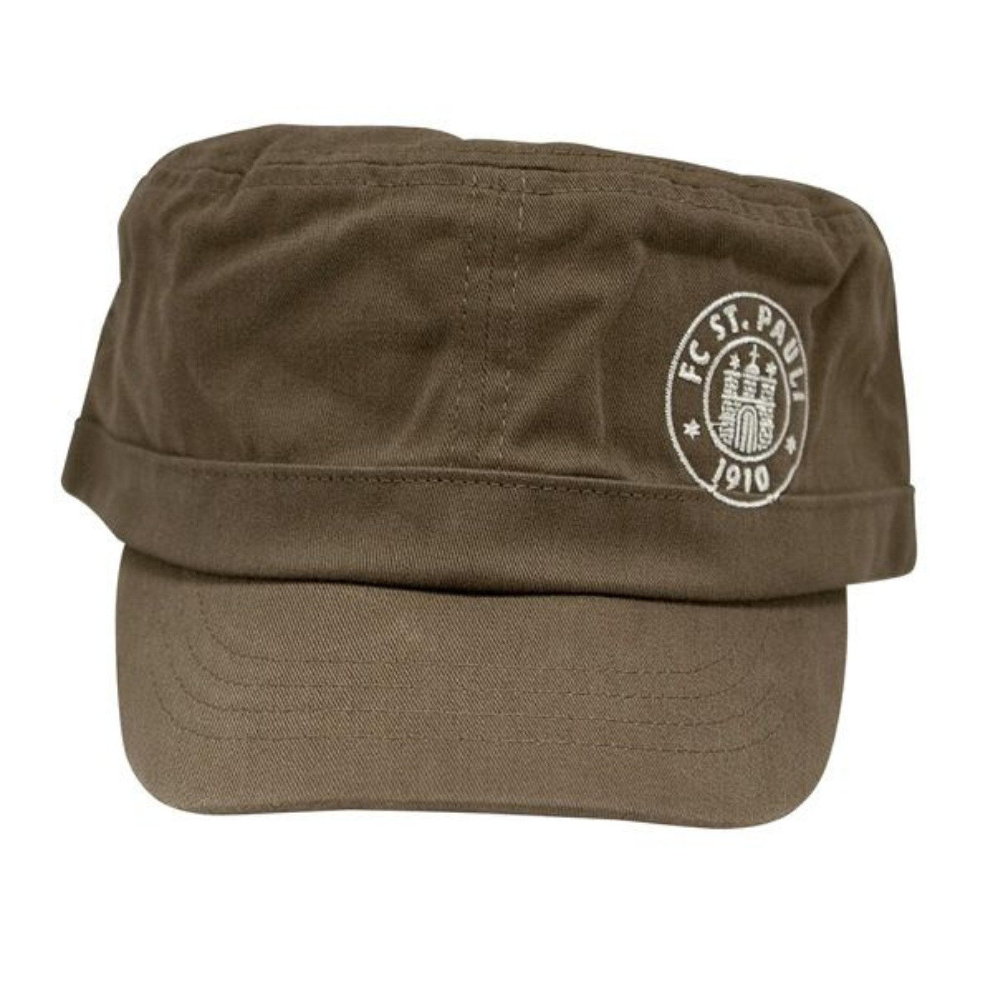 FC St. Pauli Schirmmütze Kappe Army Logo braun