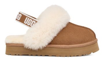 UGG Funkette Hausschuh Plateau Clog, Mule, Hausschuh mit elastischem Fersen-Strap