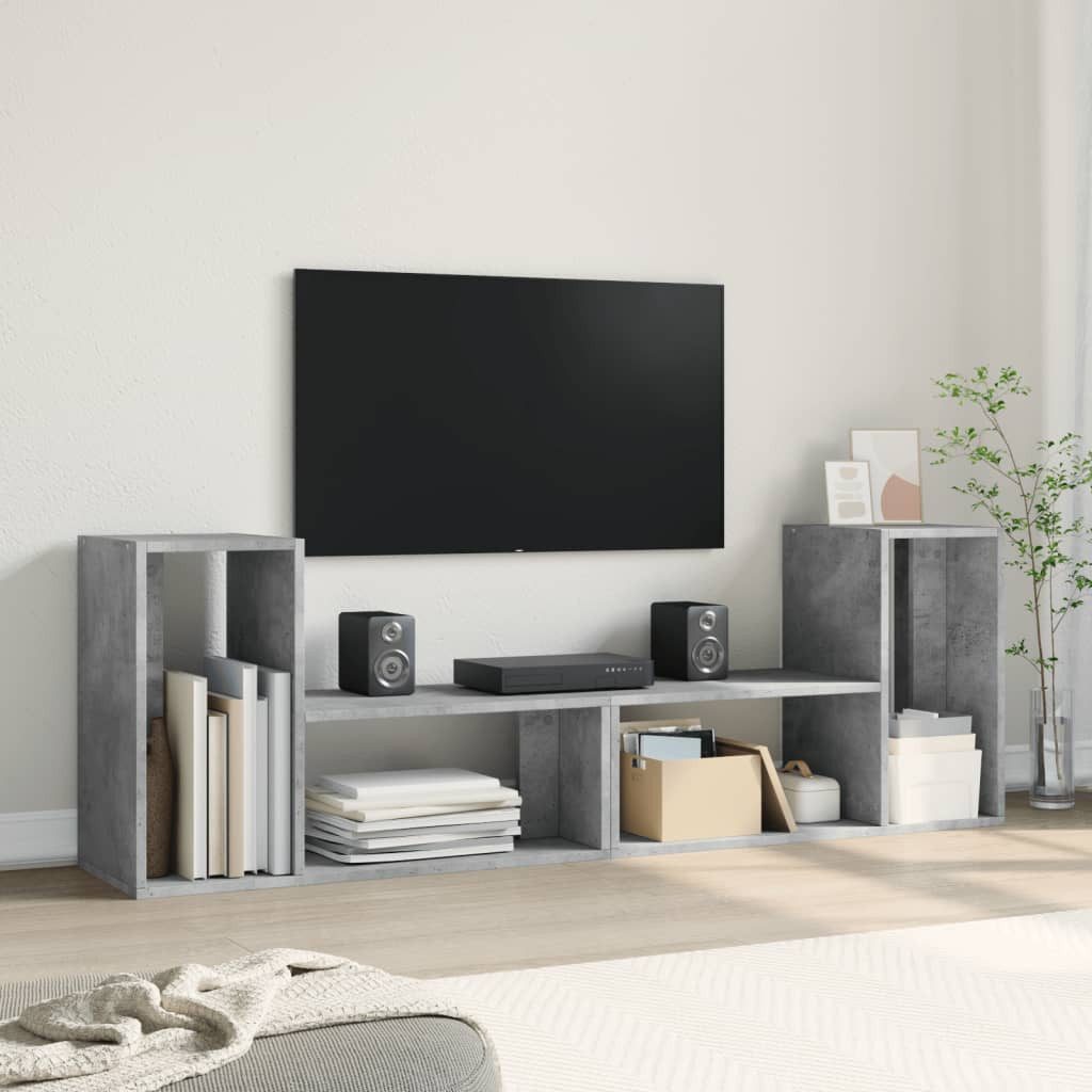 vidaXL TV-Schrank TV-Schränke 2 Stk. Betongrau günstig online kaufen