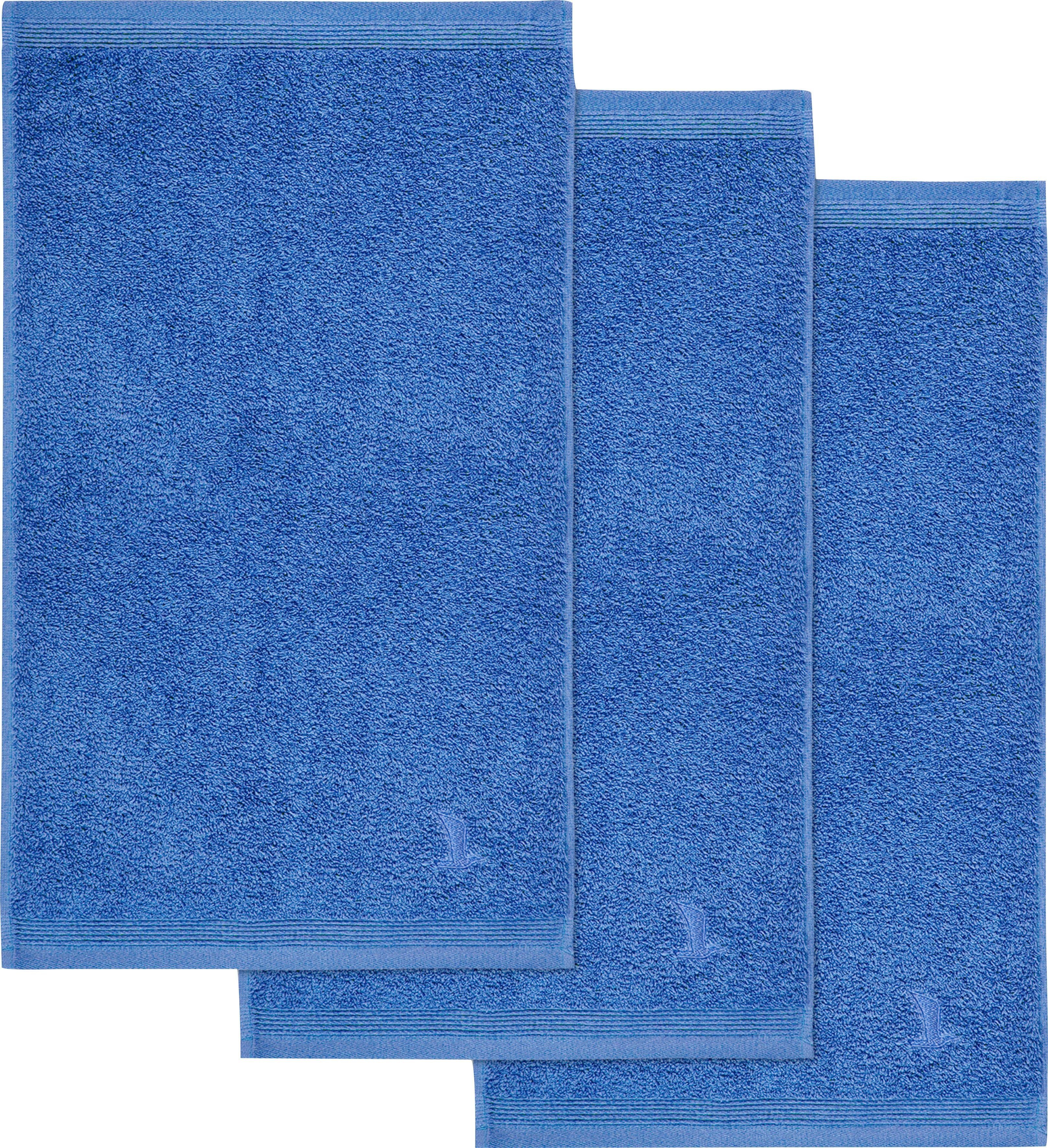 Möve Полотенца для гостей Superwuschel, Walkfrottee (Set, 3-St), Полотенца для гостей Set mit Bordüre, 100% Premium Cotton Baumwolle, weich